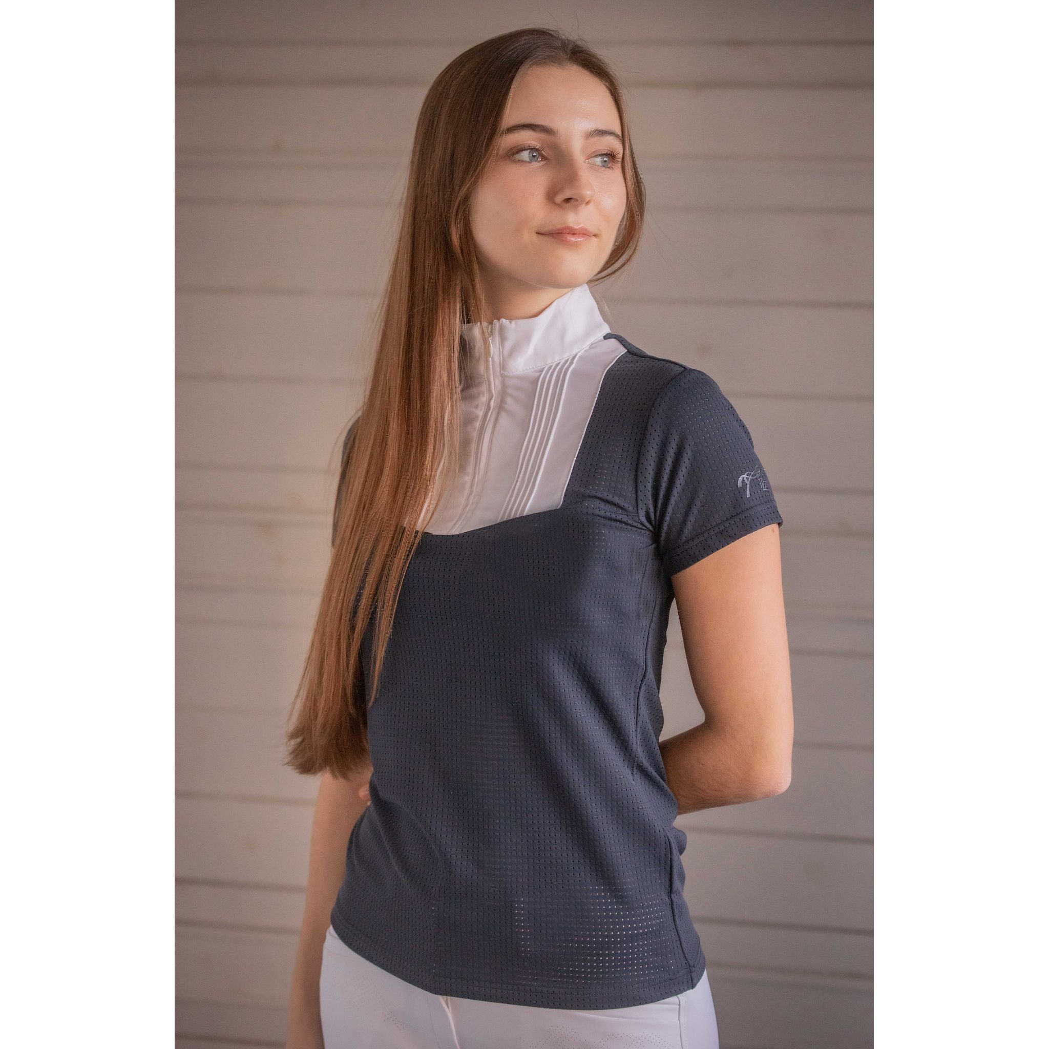 Penelope Florence Mesh Competition Polo - Women's Navy blue - 987924071_ambi_4