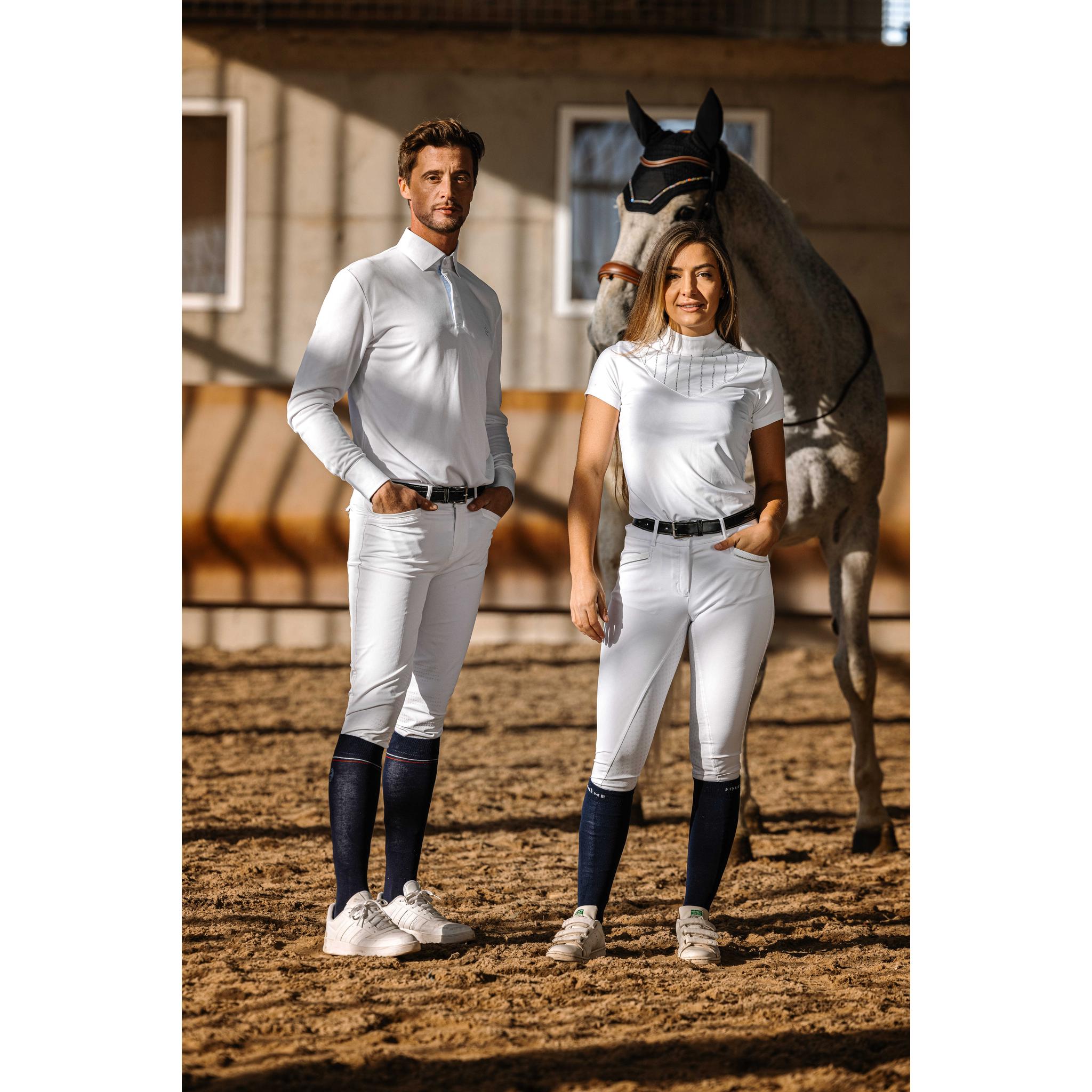 EQUITHÈME Funza Show Polo - Women - White - 962104012_ambi_1