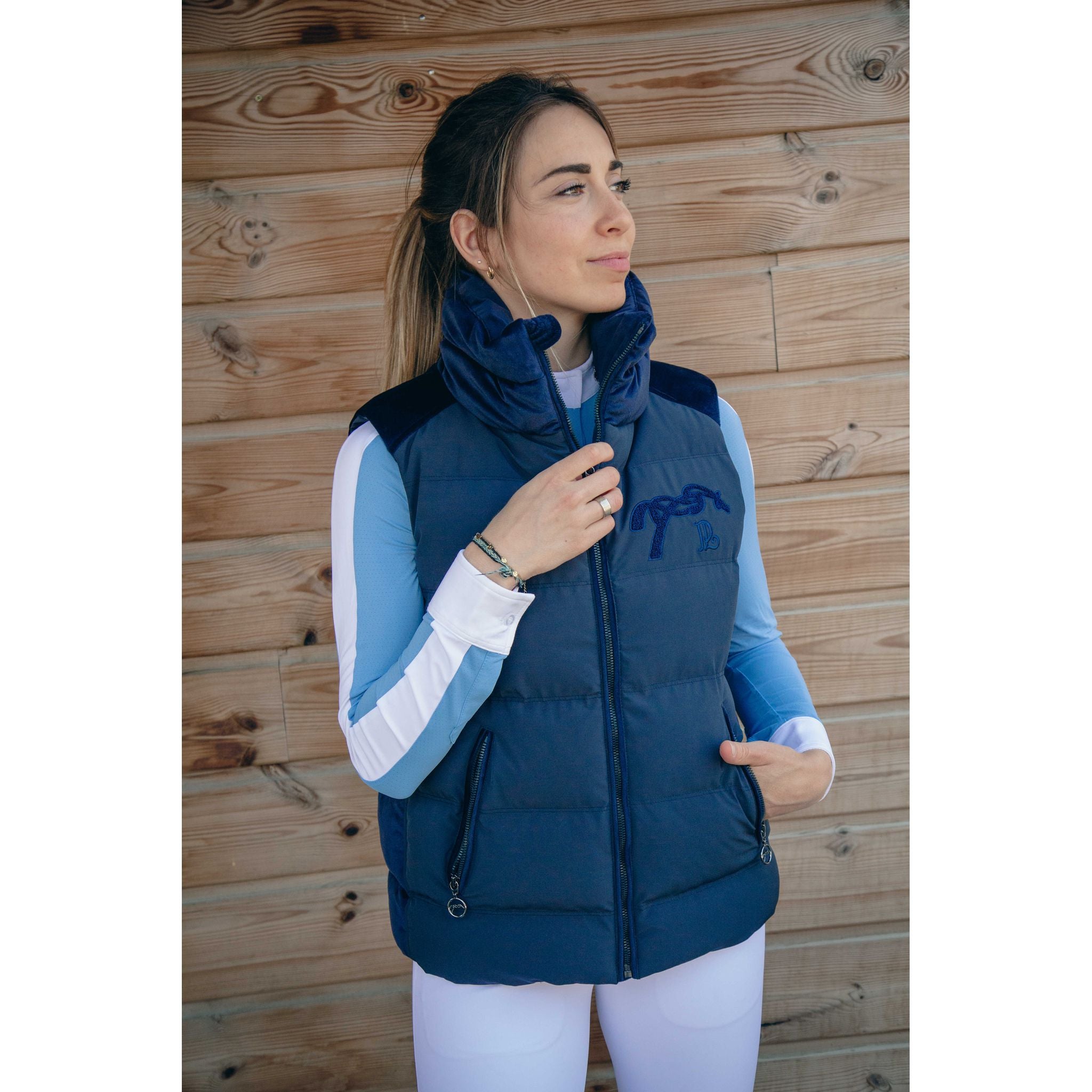 Penelope Sonia Women's Puffer Vest Navy blue - 978819071_ambi_3