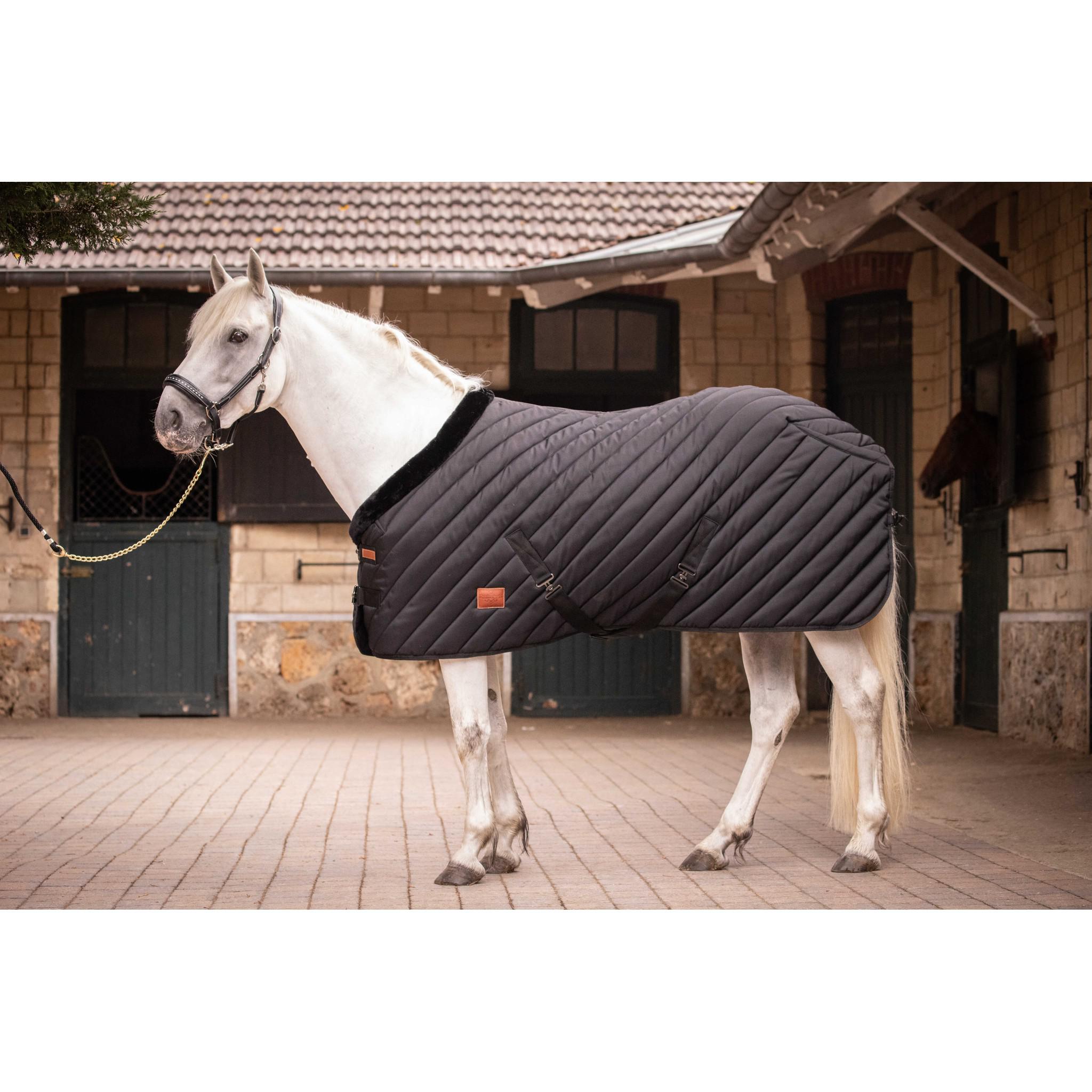 Paddock Sports Diagonal Stable Rug Black 400030259