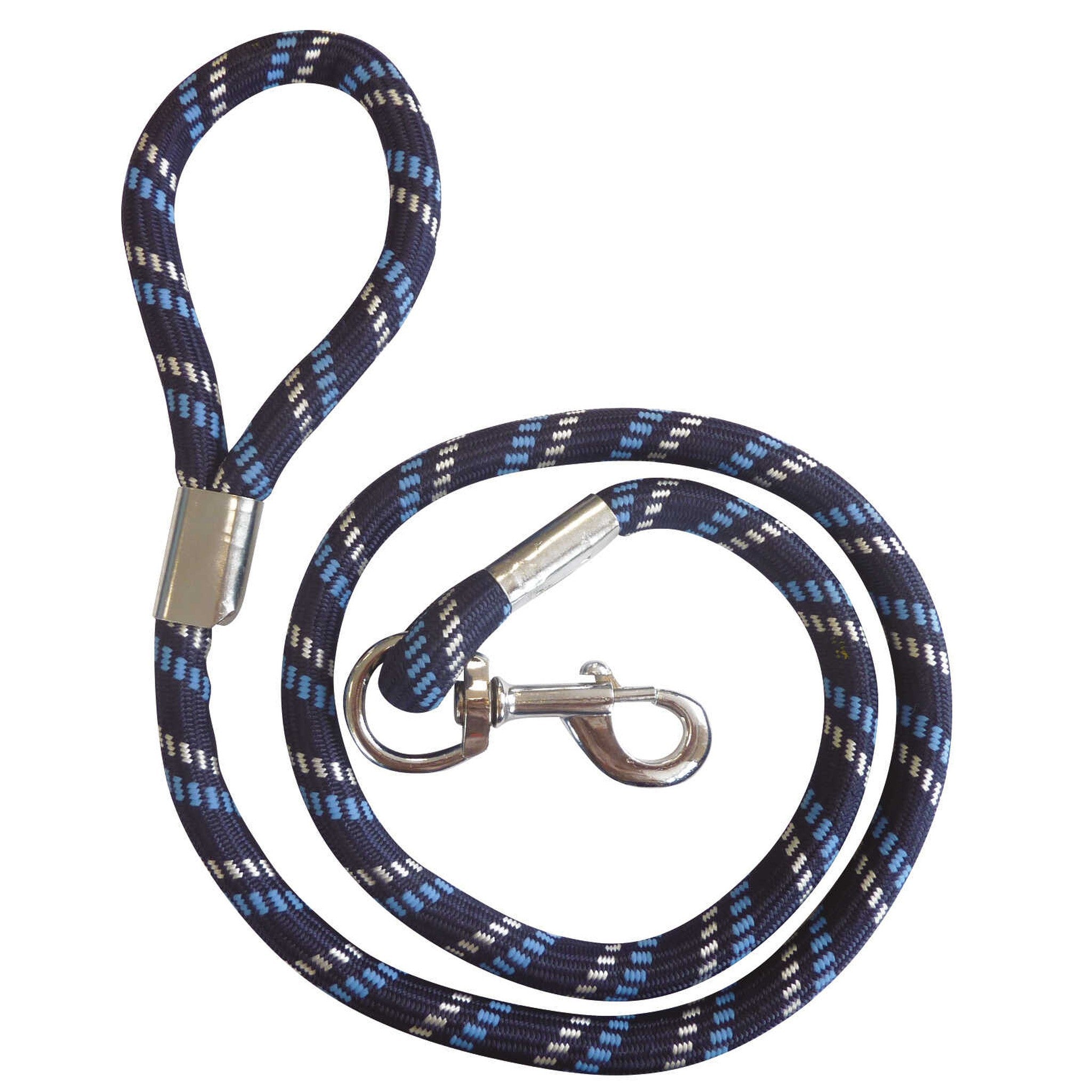 Diego&Louna Thick rope leash Navy/light blue/white 409305071