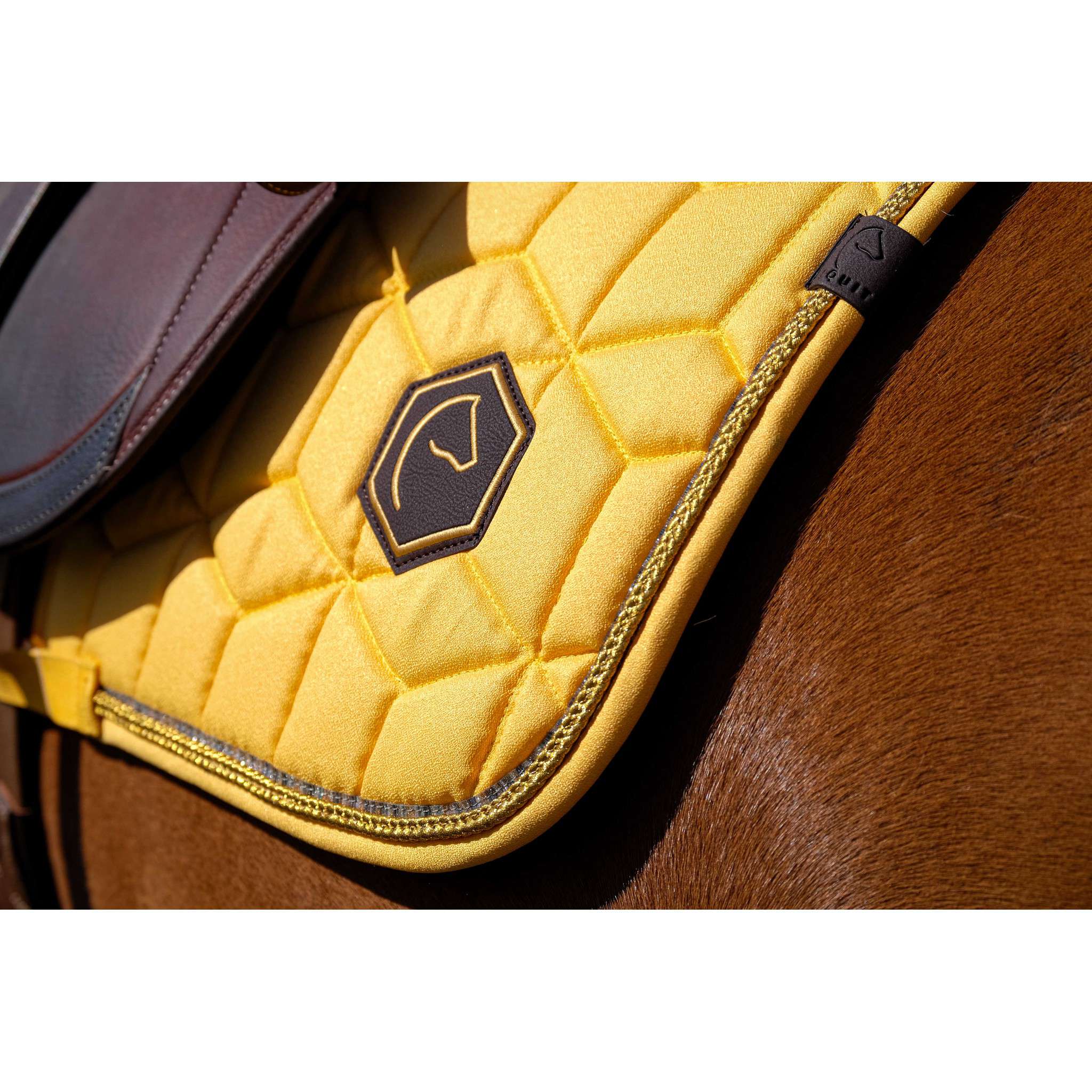 EQUITHÈME Hexalight saddle pad - All purpose Yellow 204004010