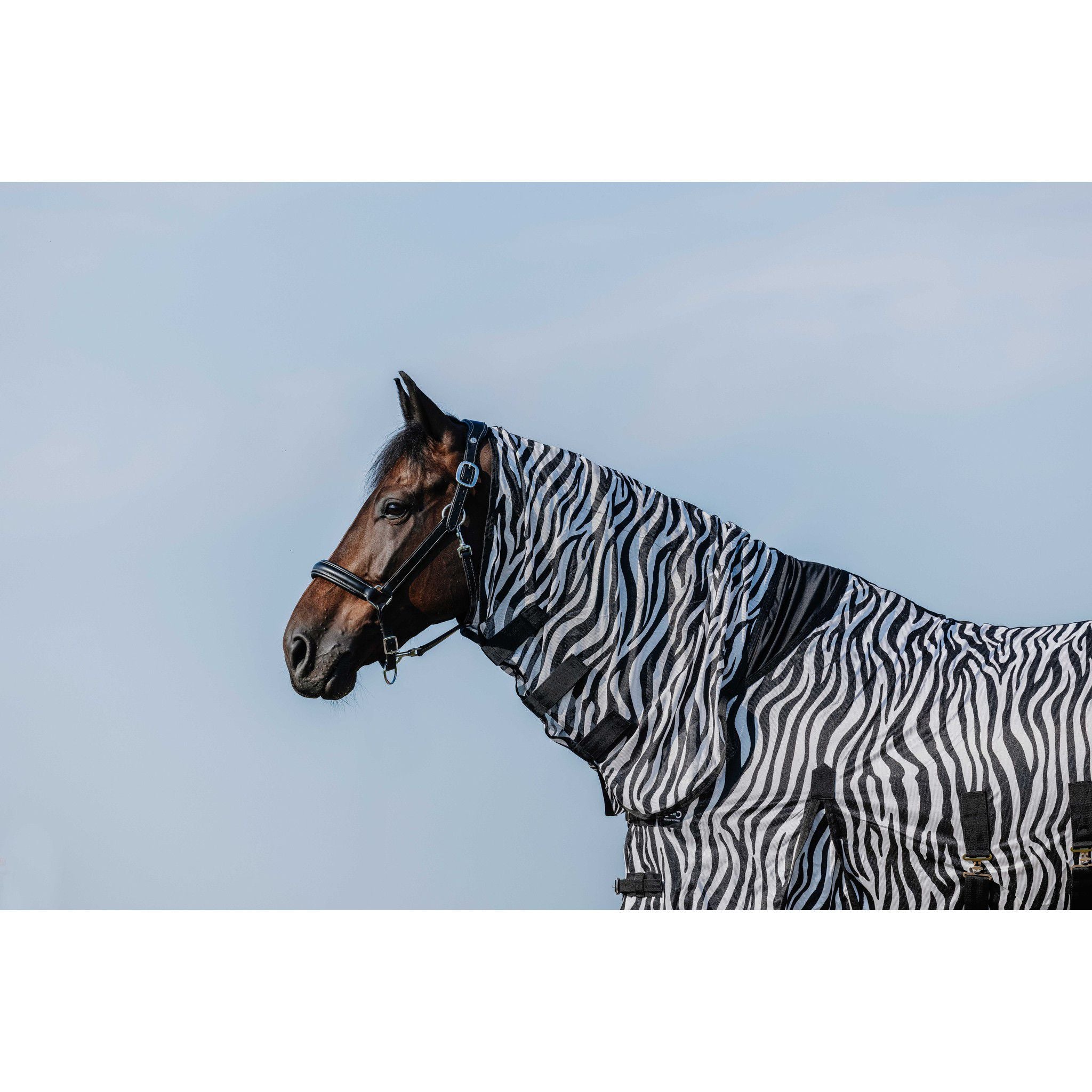 Riding World Belly Mesh Sheet - Combo Zebra 400726063