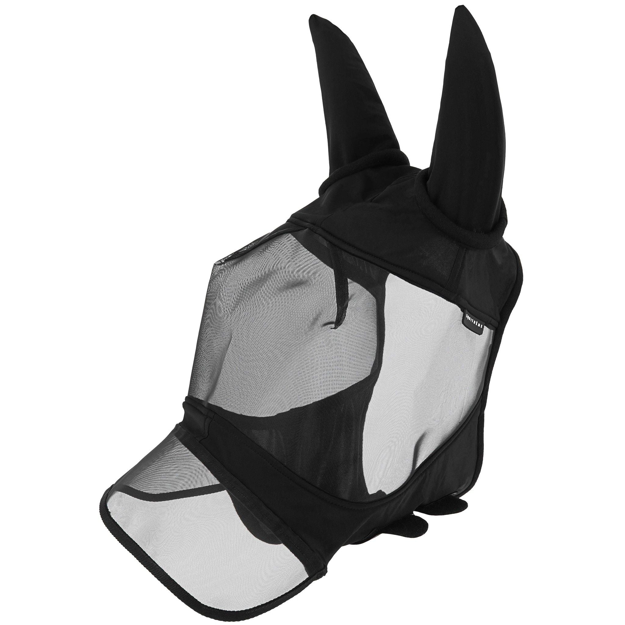 EQUITHÈME Soft UV Protection Fly Mask + Nose Black 306032203