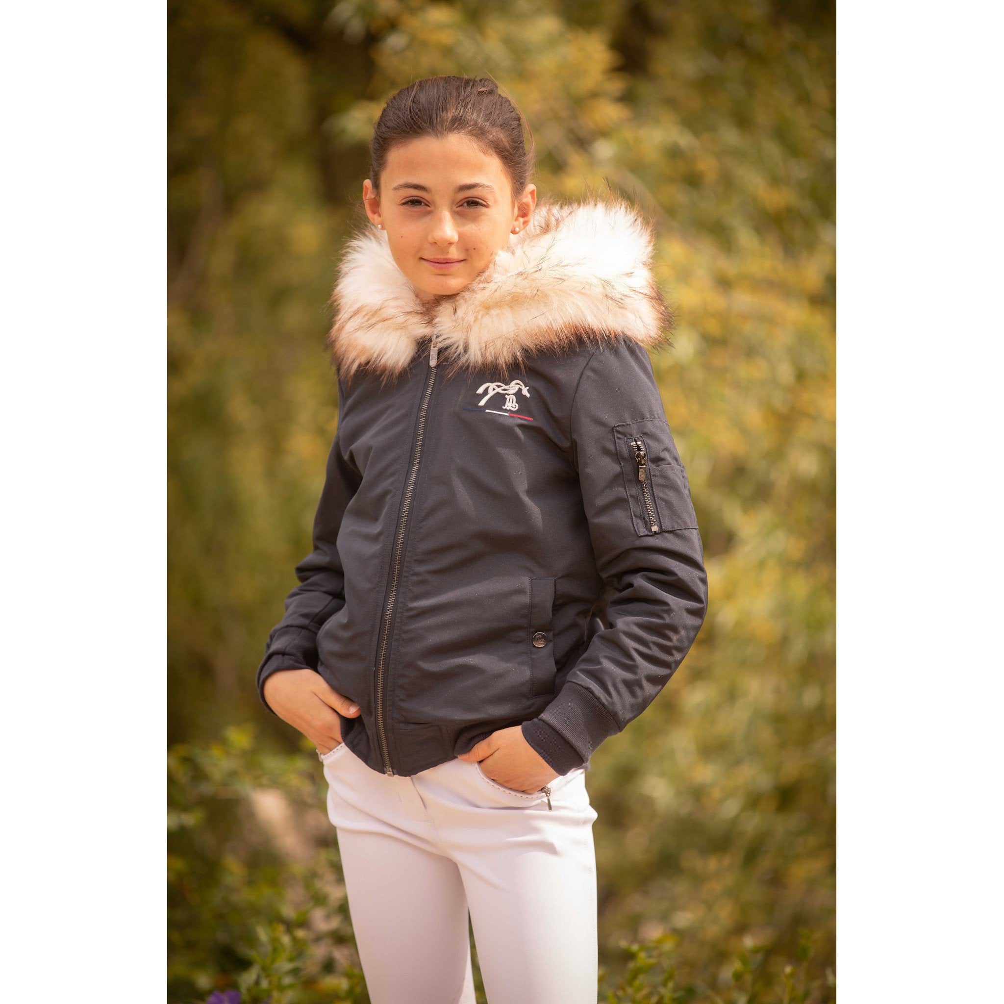 Eden by Pénélope Lyon Bomber jacket Glitter - Children Navy glitter 980001710