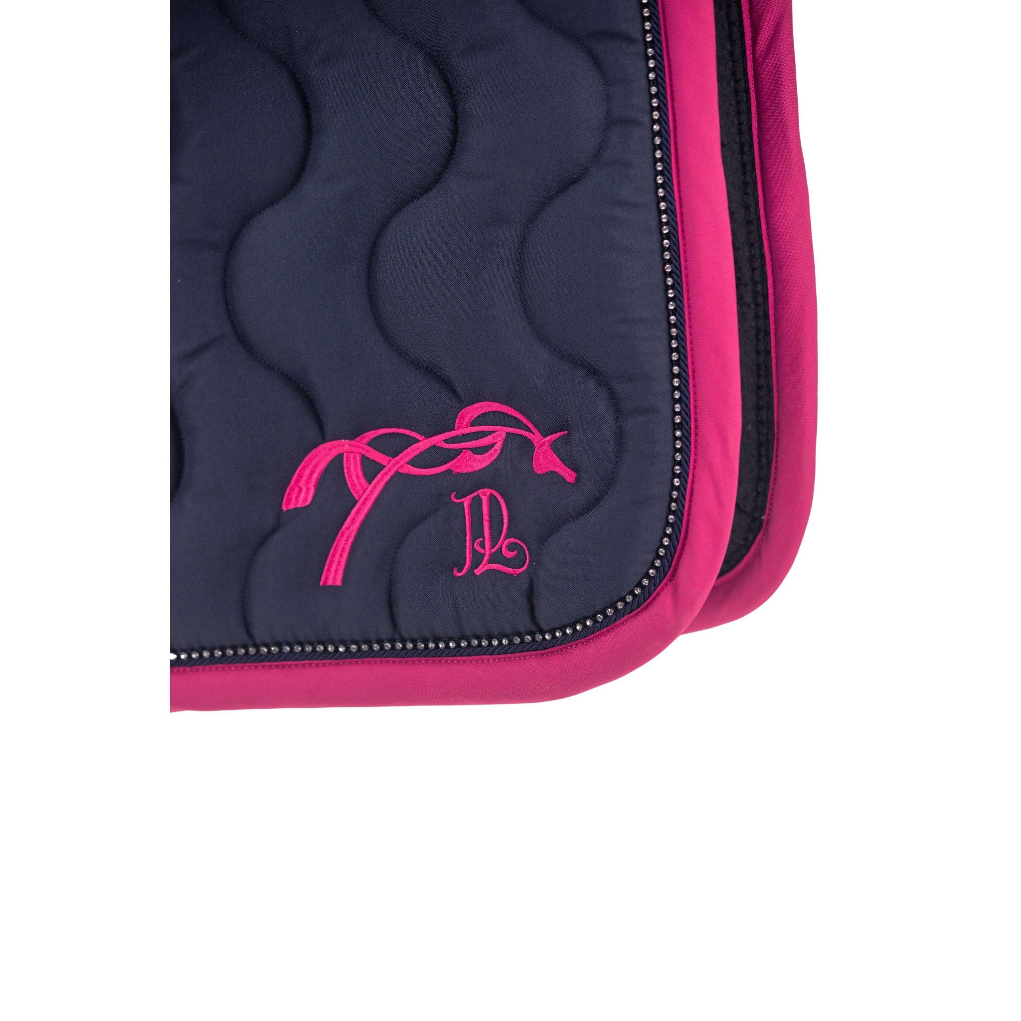 Pénélope Diamant Saddle Pad - All purpose Navy/fuchsia 204846307