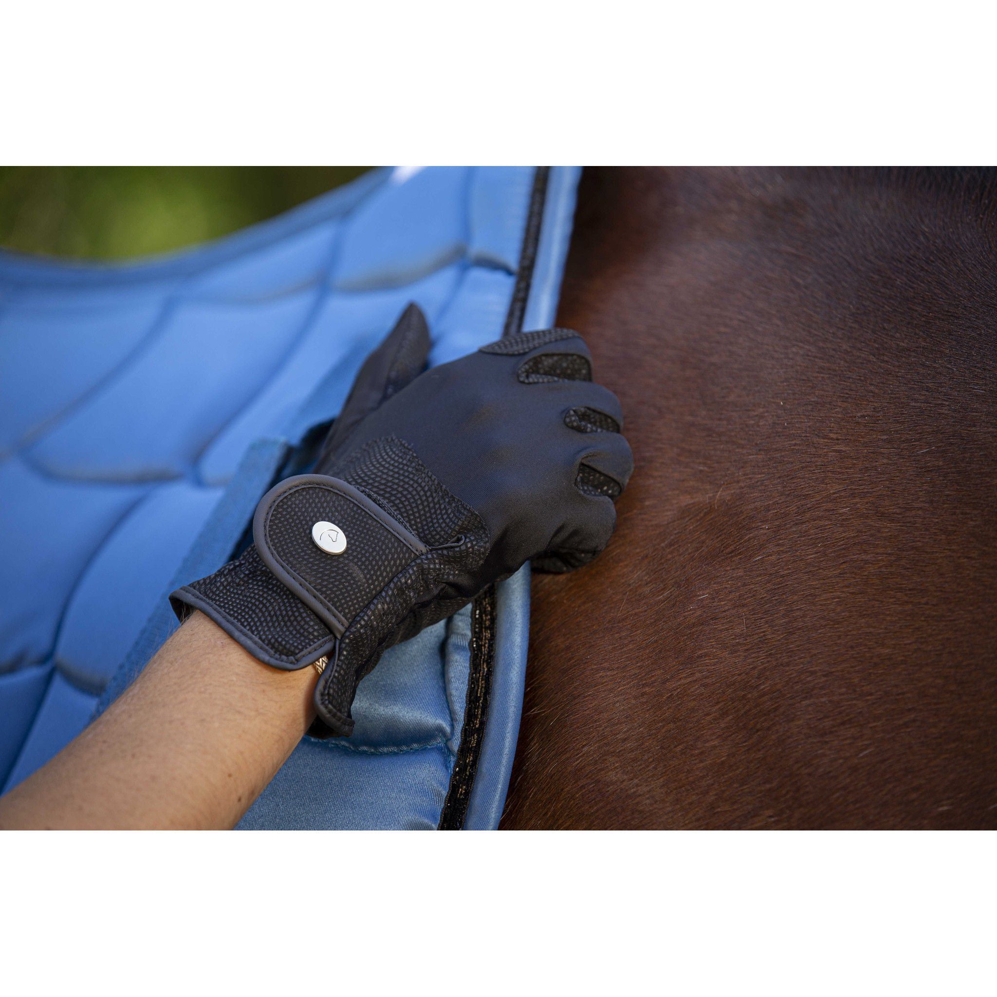 EQUITHEME Soft Gloves Black 930042022