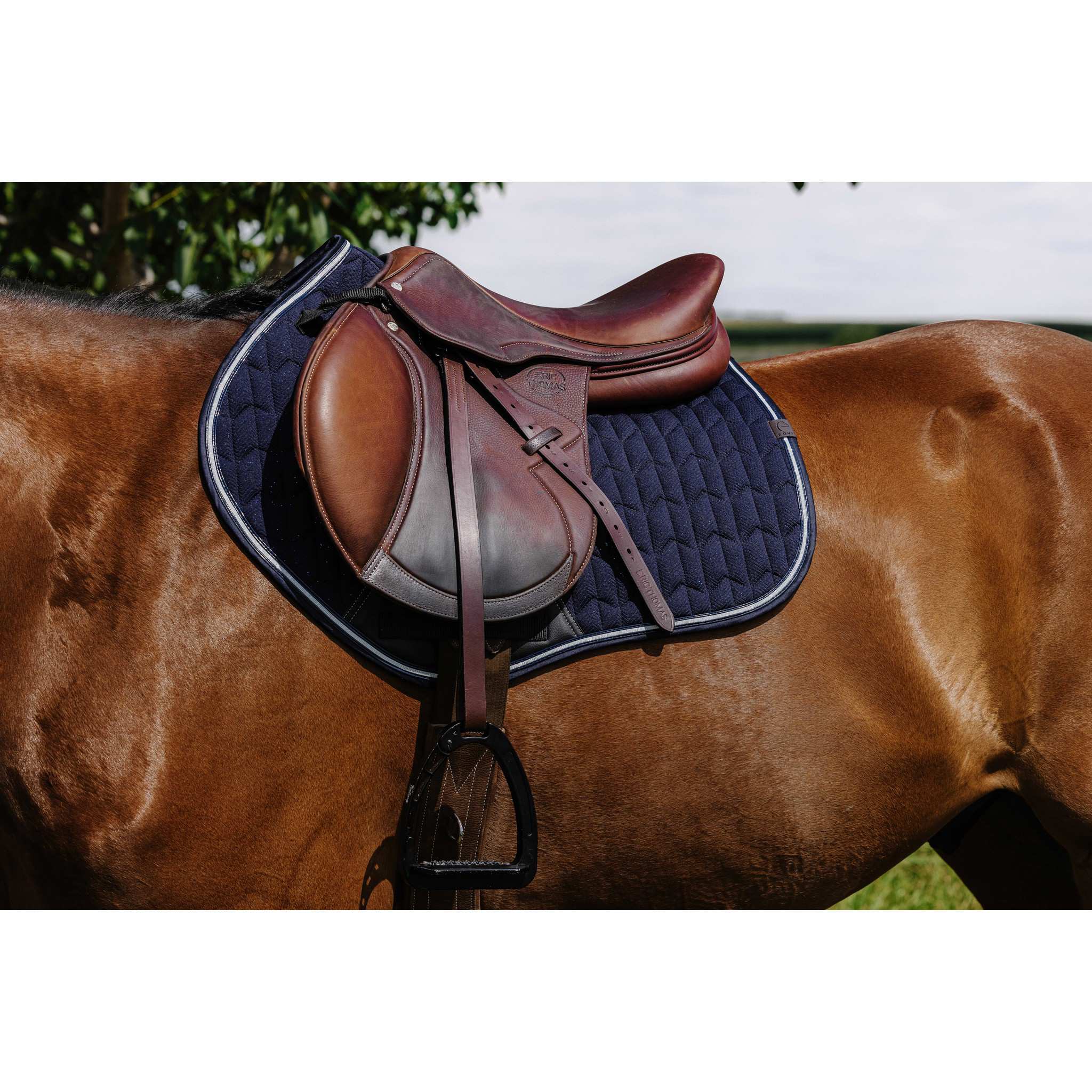 EQUITHÈME Éclat Saddle Pad - All purpose Navy blue 204008007