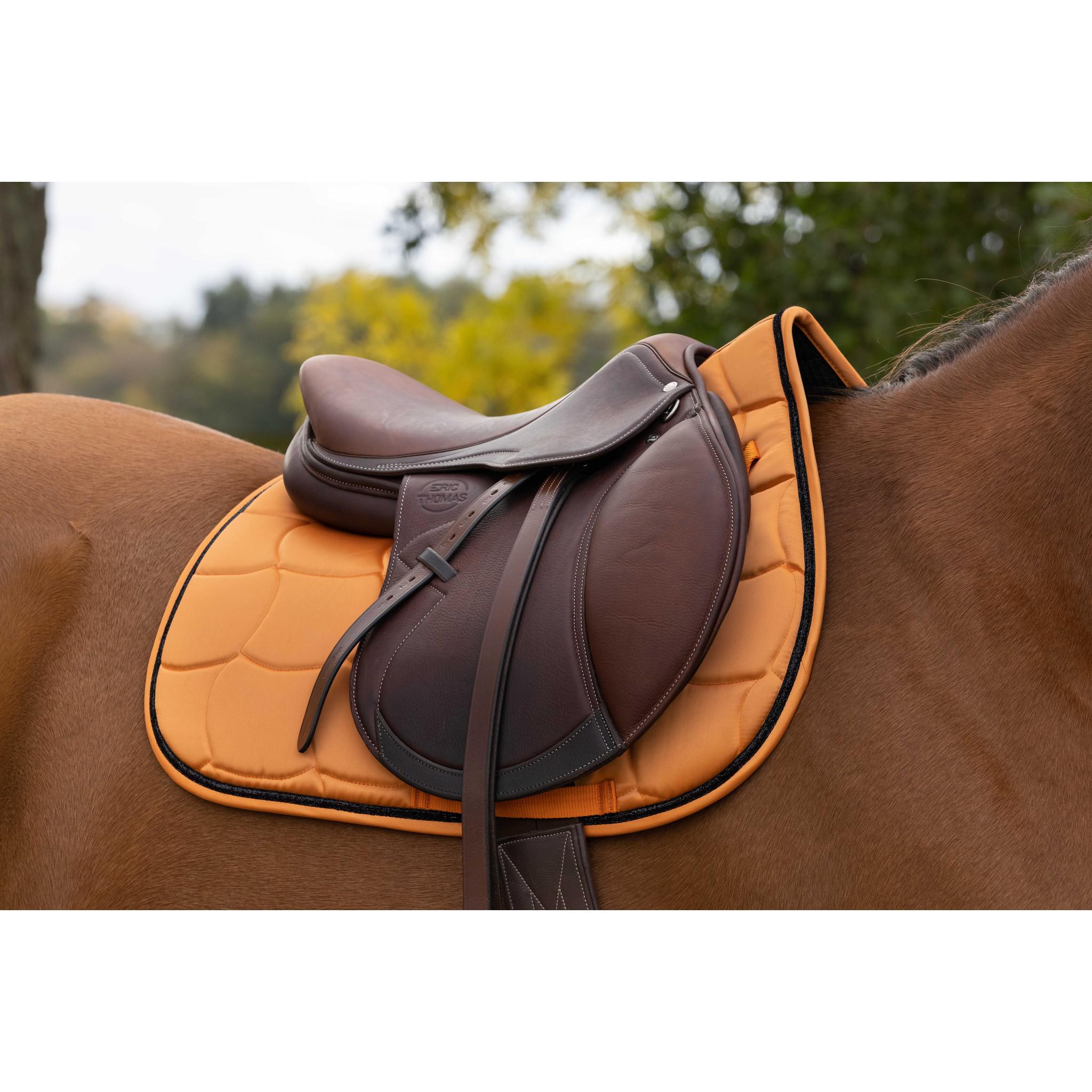 EQUITHÈME Satin Saddle pad - All purpose Orange 204432022