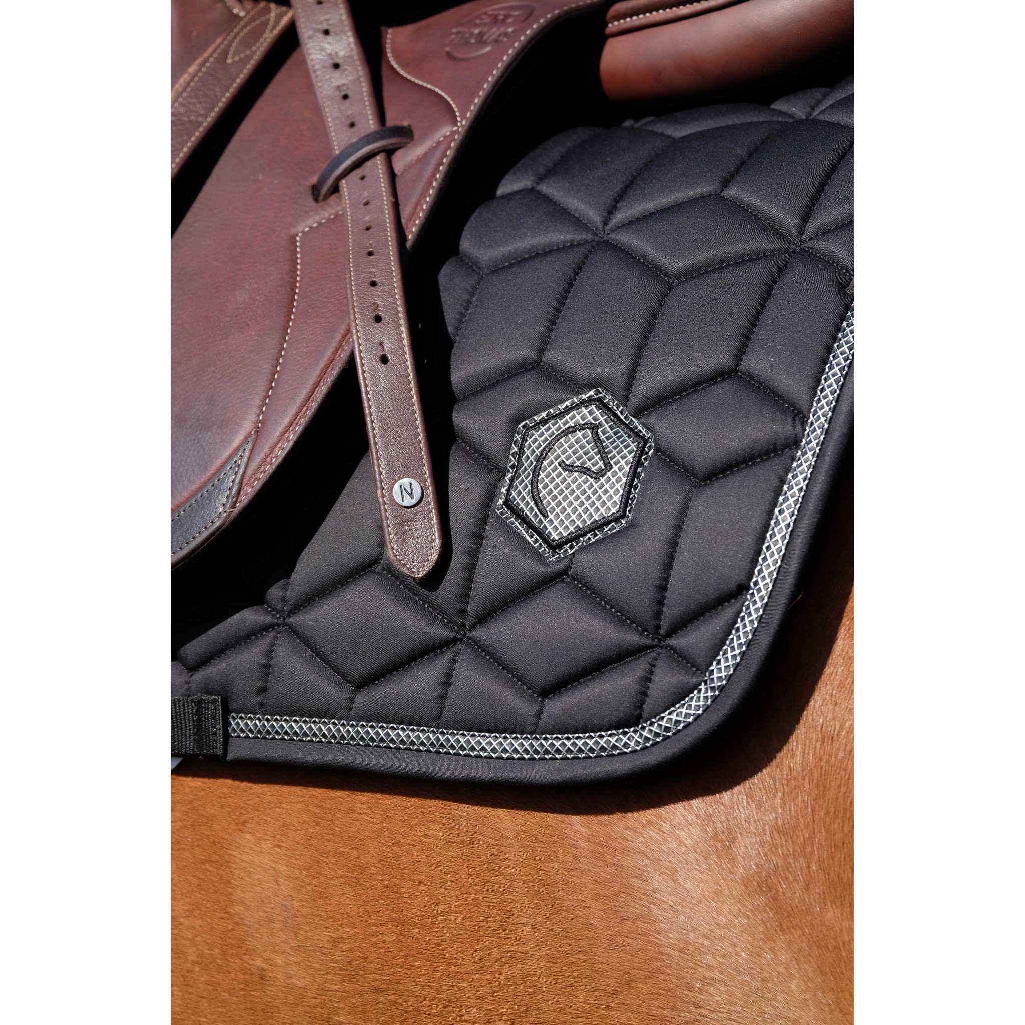EQUITHÈME Softhex Saddle Pad - All purpose Black 204005002