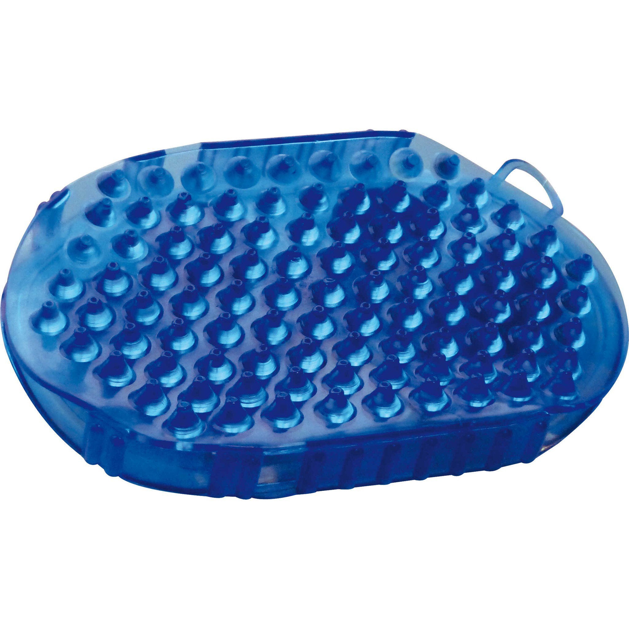 Curry comb and massage double sided glove Blue 700147006