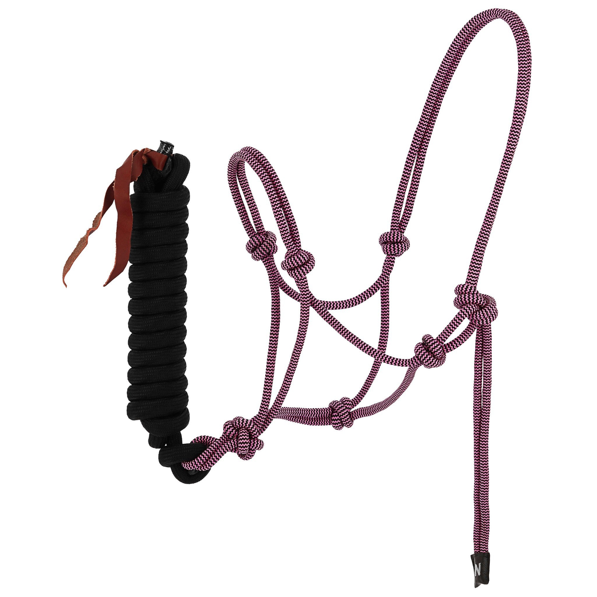 Norton Duo Rope Halter and Lead Set Pink/black 510266312
