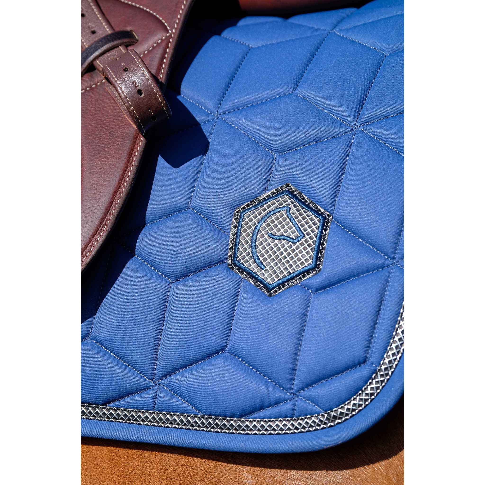 EQUITHÈME Softhex Saddle Pad - All purpose Blue 204005019