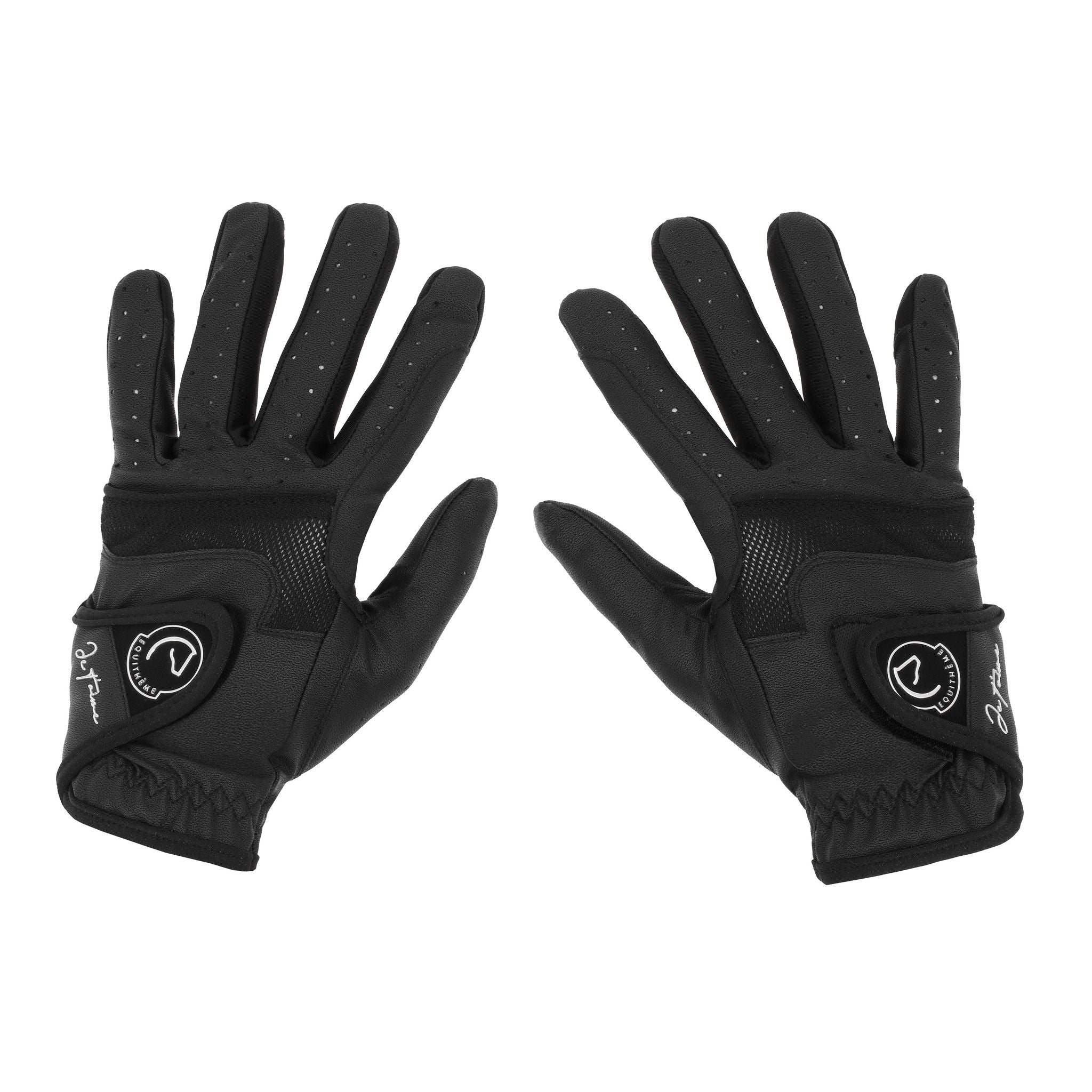 Je t’aime EQUITHÈME Victoire Gloves - Adult Black 930022023