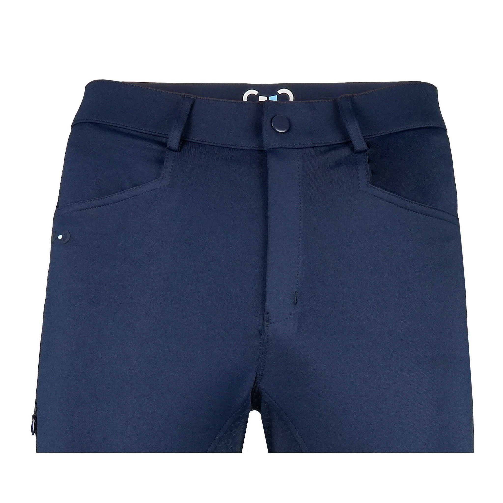 Riding World River Silicone Seat Breeches - Men Navy blue 989406738