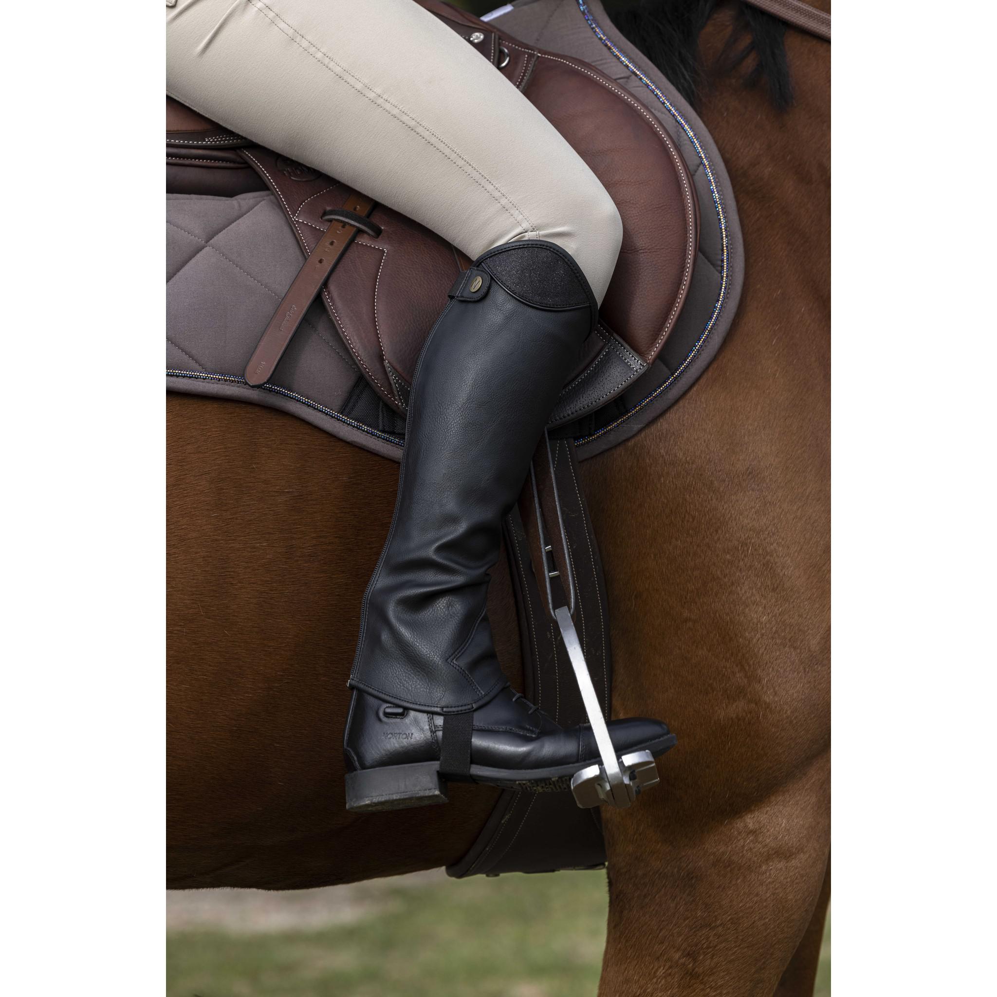Norton Glitter half chaps - Adult Black 913109202