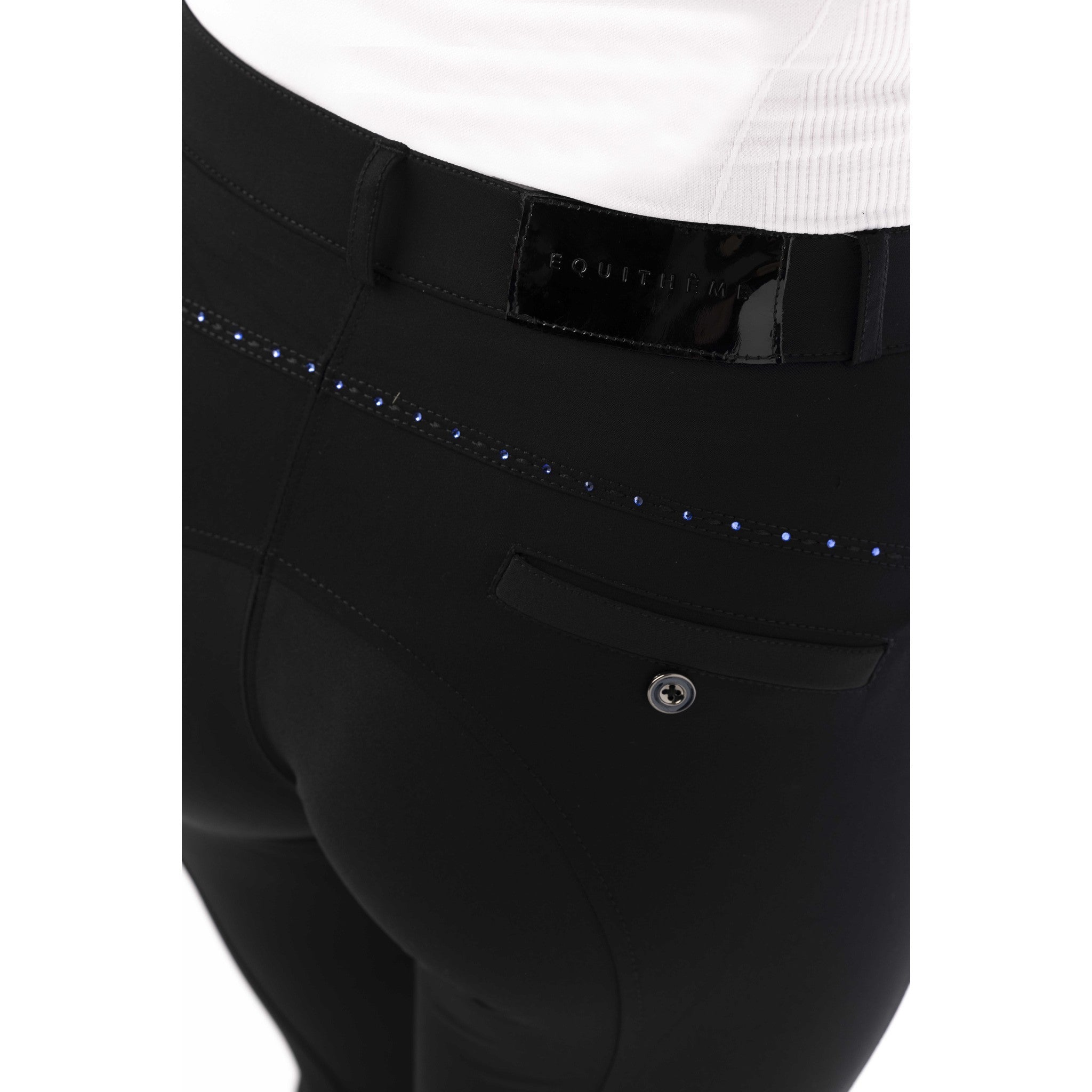 EQUITHÈME Safir Breeches - Ladies Black/blue 979357236