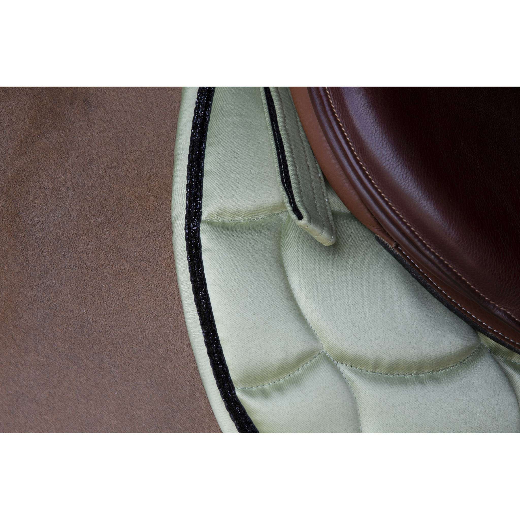 EQUITHÈME Satin Saddle pad - All purpose Anise 204432021