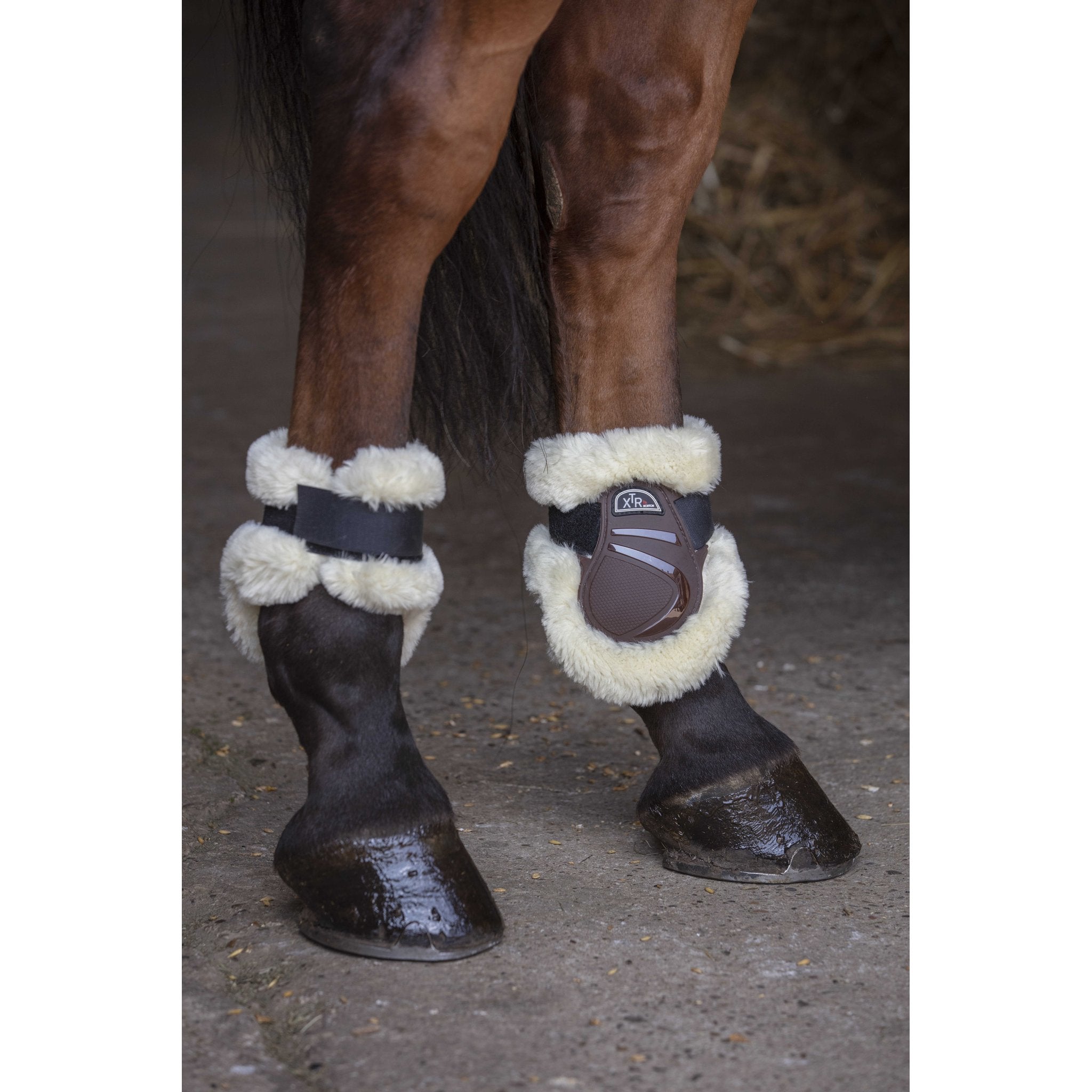 Norton XTR Sheepskin Fetlock Boots - Brown - 530671043_ambi_2
