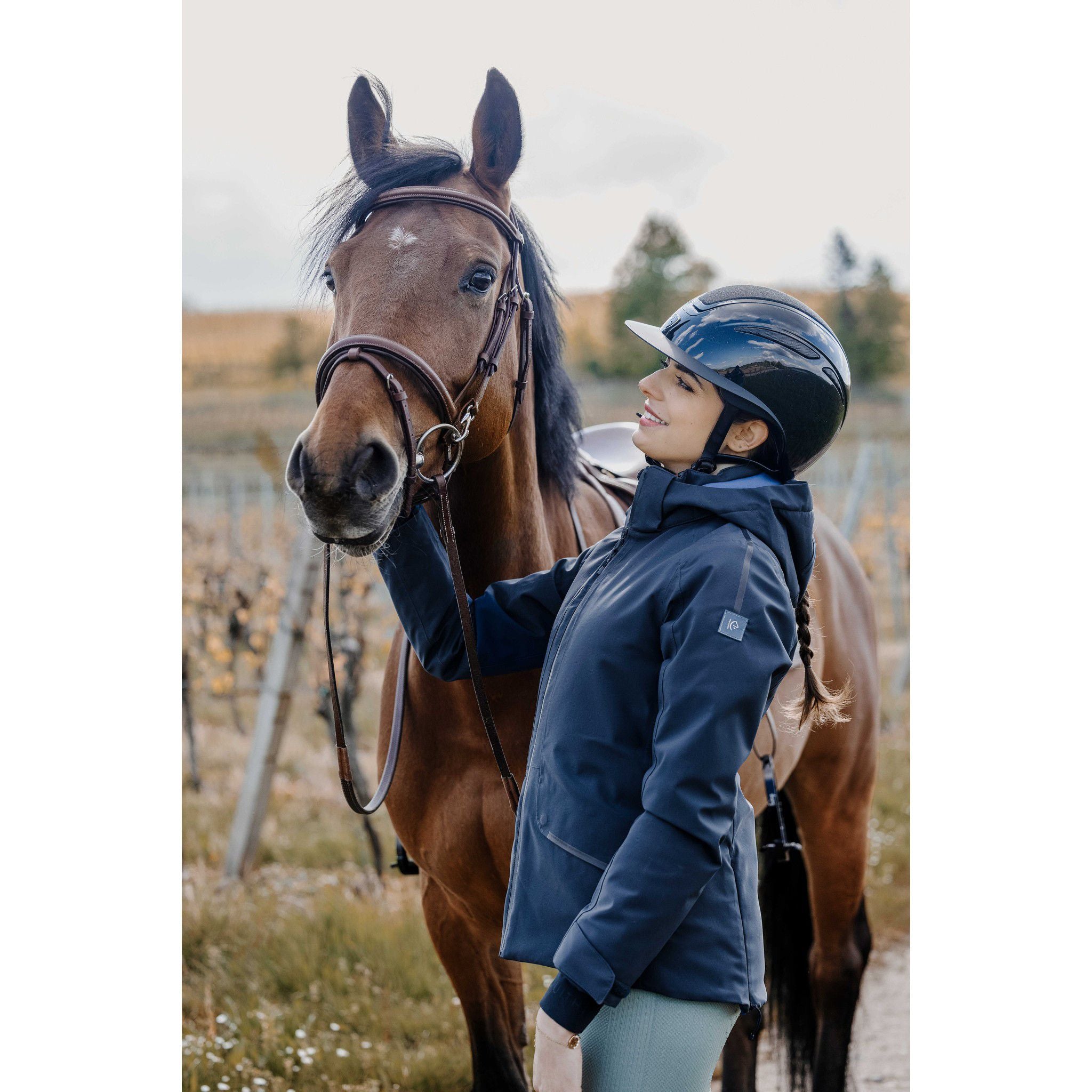 EQUITHÈME Maguy Parka - Ladies Navy blue 978722072