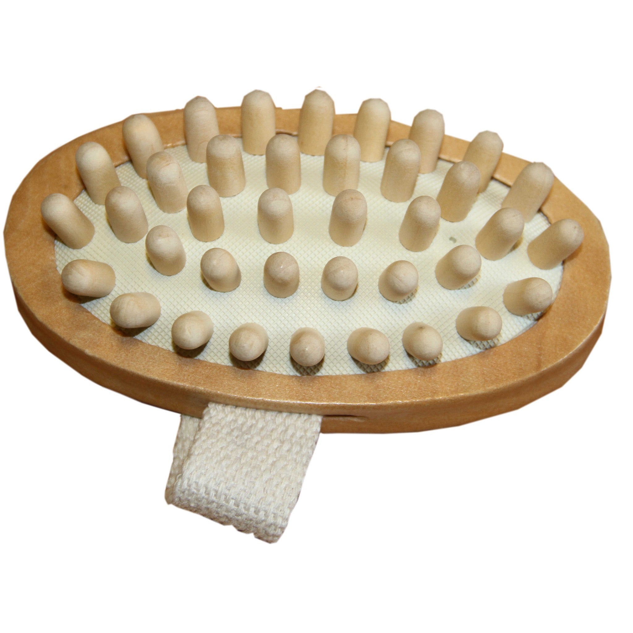 Borstiq Round Massage Brush Wood 311036
