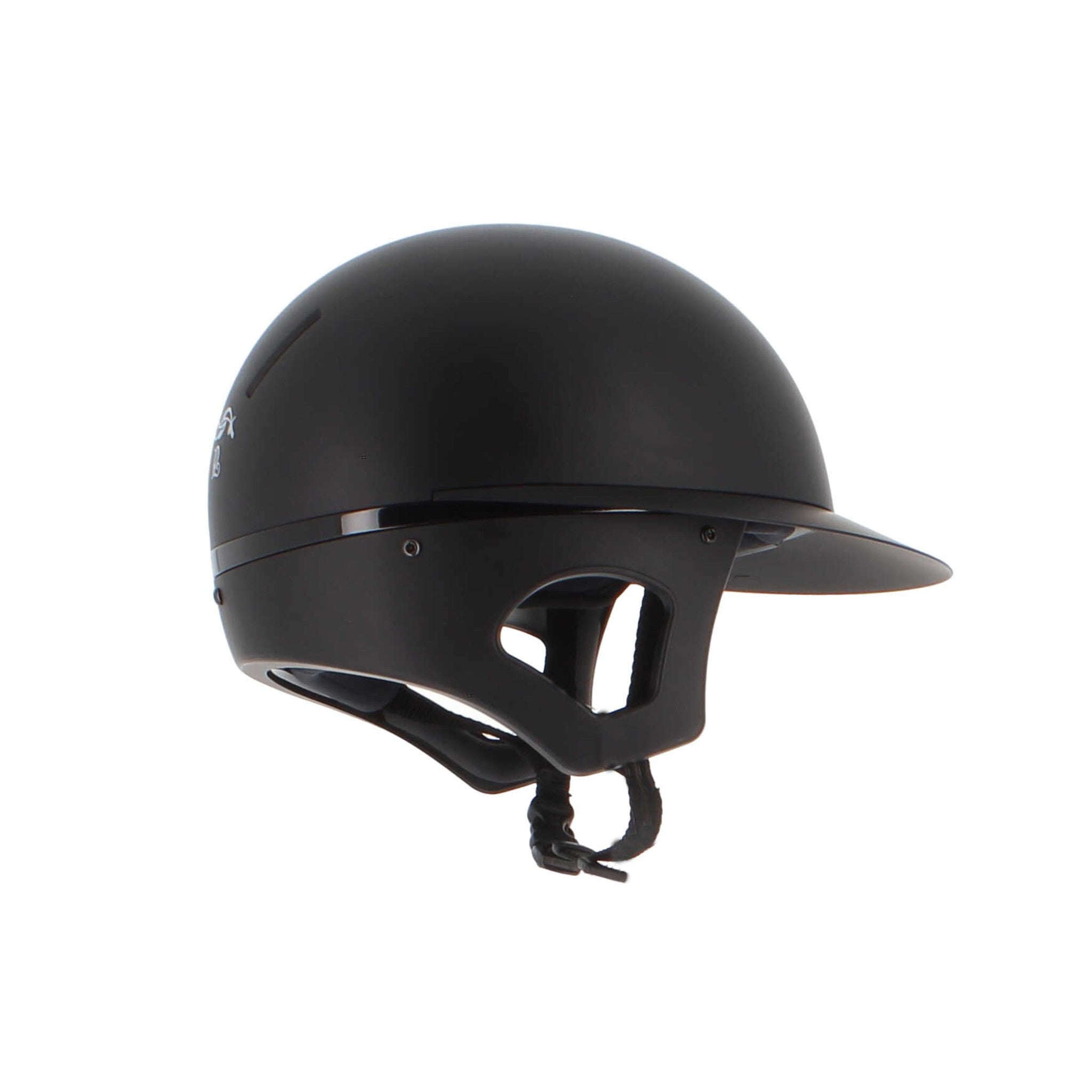 Penelope by Freejump Long Visor Riding Helmet Matte black - 990800012_packshot_3