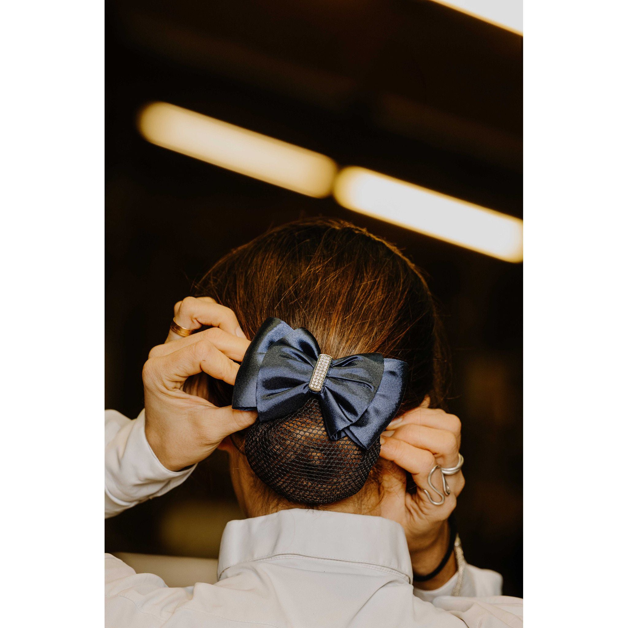 EQUITHÈME Strass Hair Net Barrette Navy blue 930247007