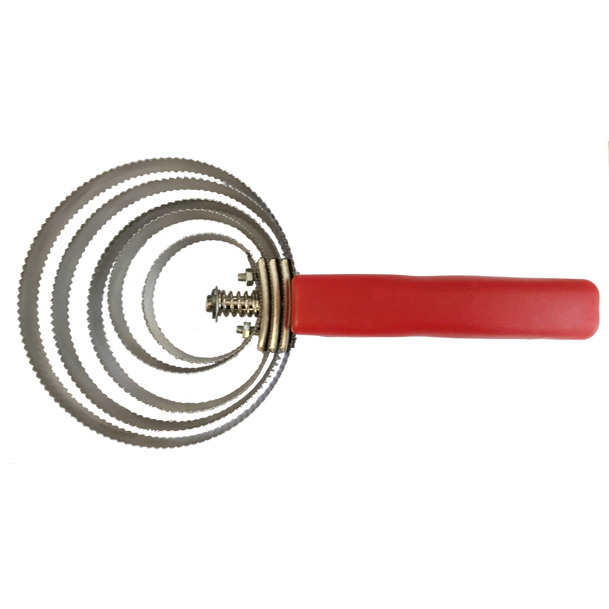 Round metallic Hippo-Tonic curry comb Nickel plated metallic 700030