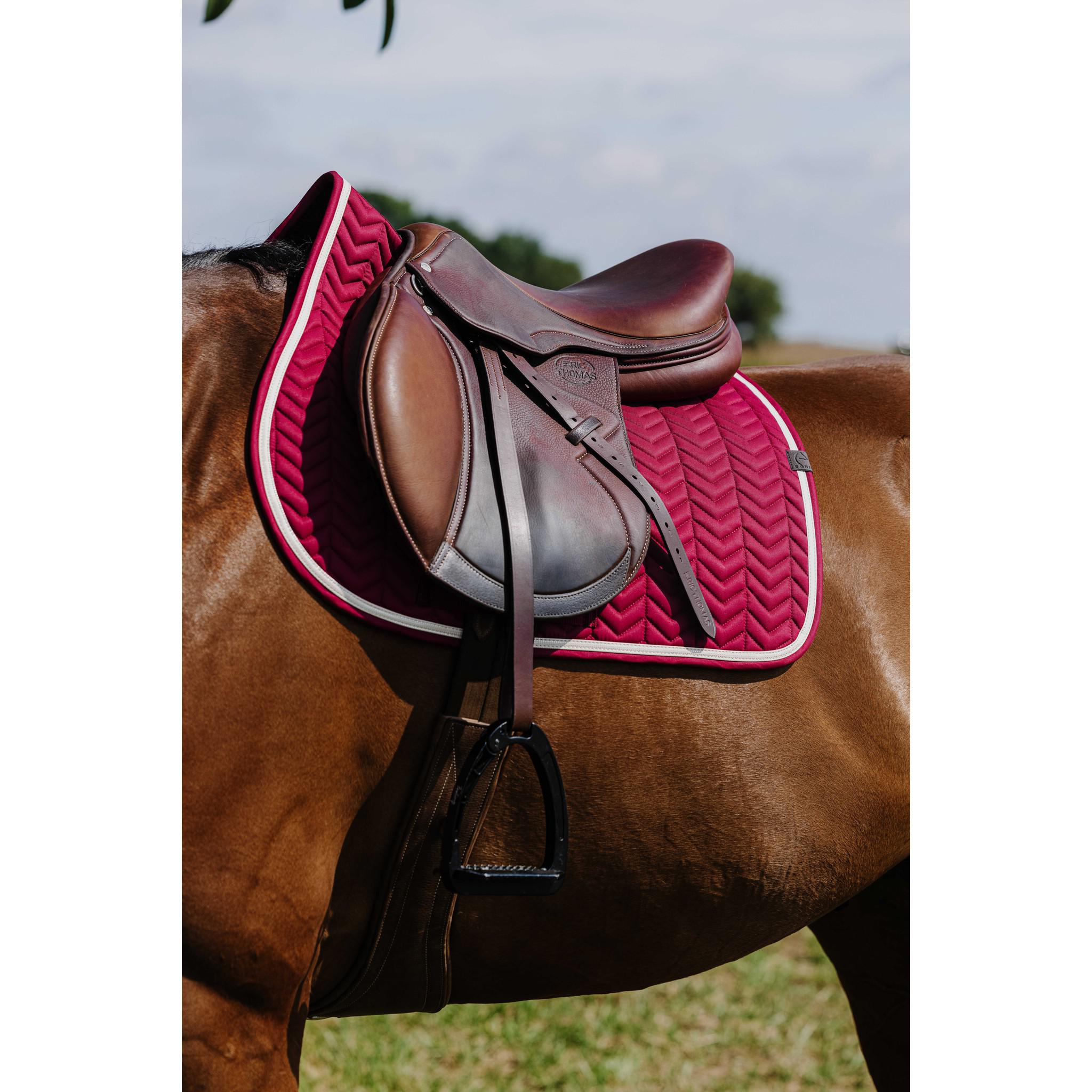 EQUITHÈME Softypop Saddle Pad - All purpose Burgundy 204003033