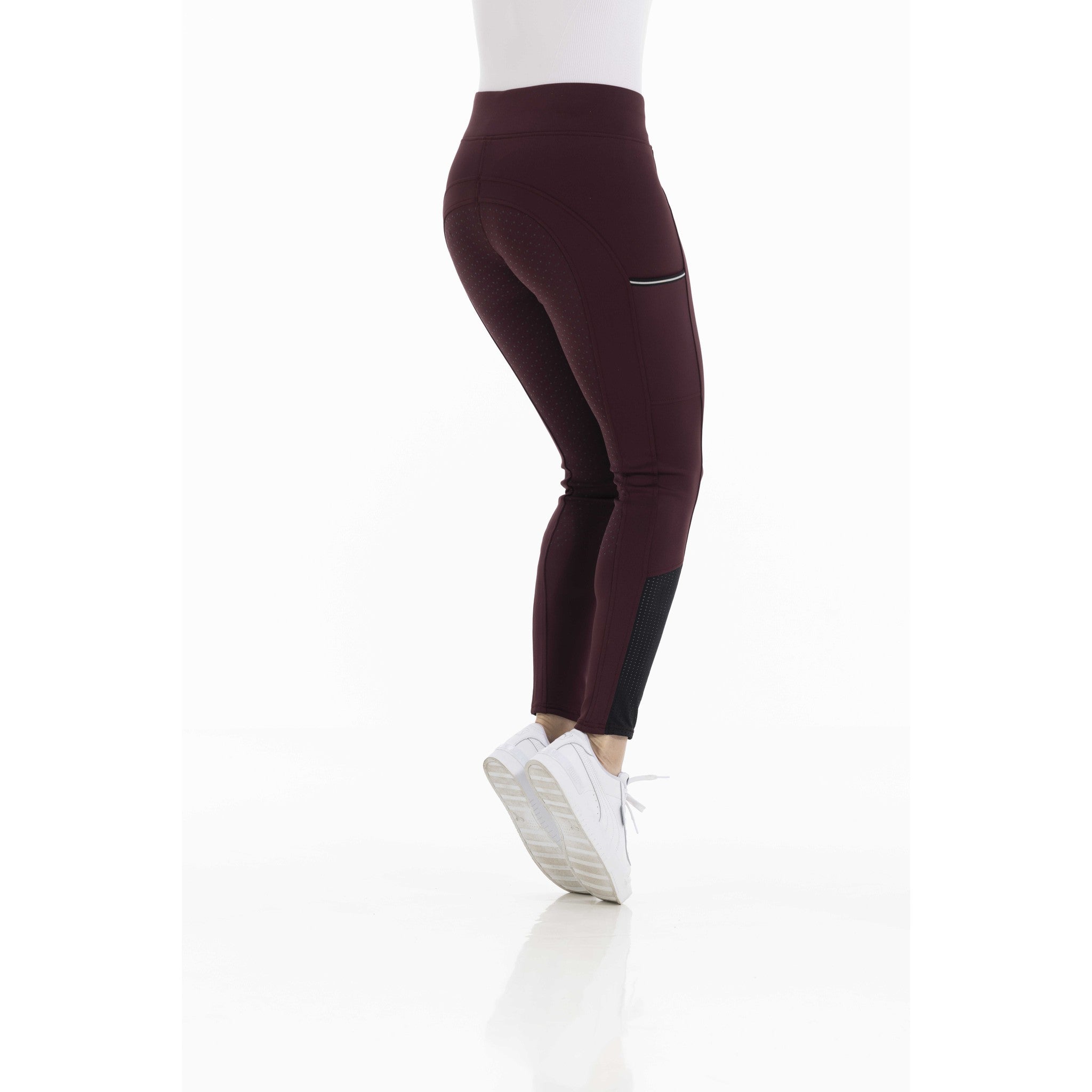 EQUITHÈME Originals Brigitte Leggings - Ladies Burgundy 979162336