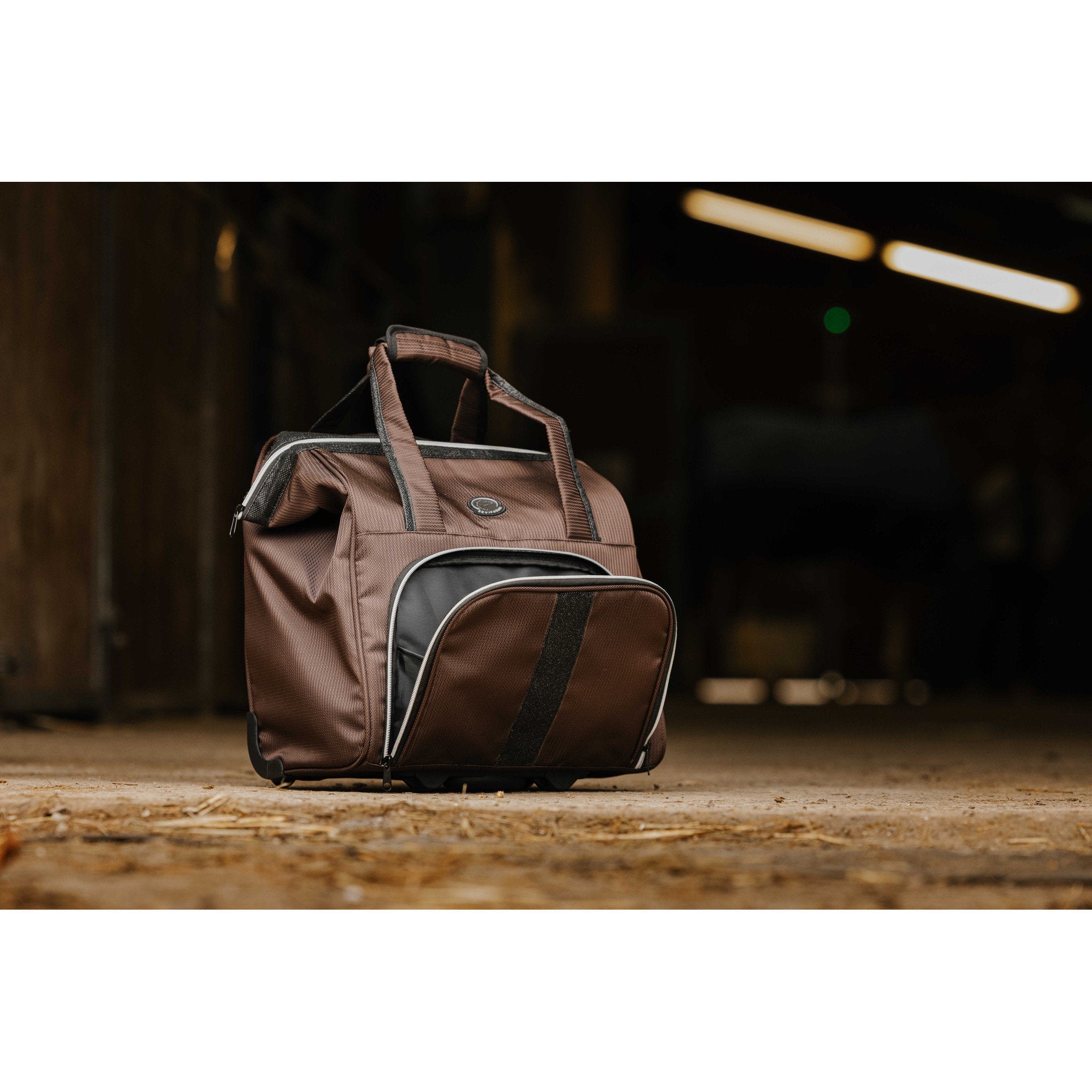 EQUITHÈME Grooming Bag with Wheels Brown 700018004