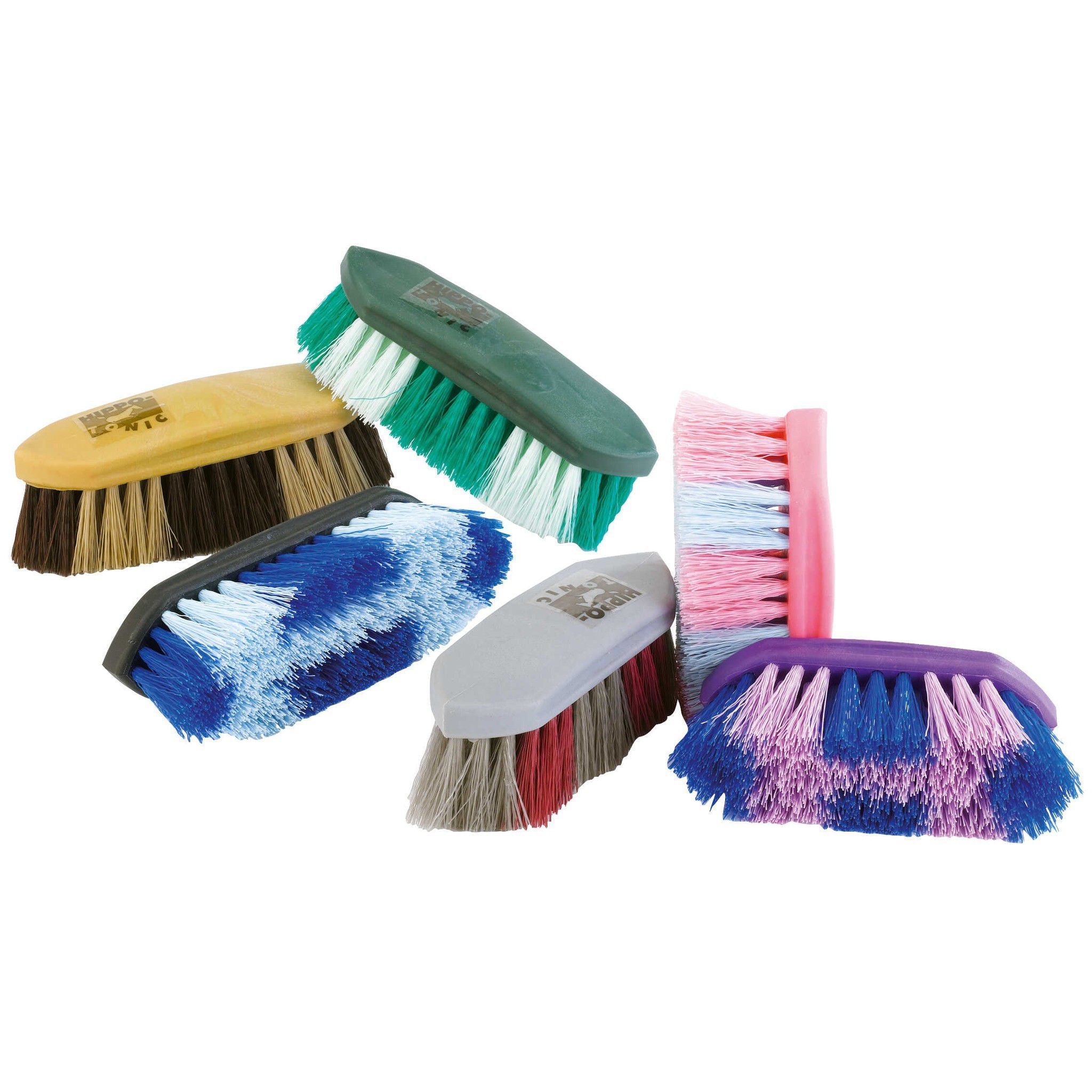 Multi-coloured dandy brush, large HIPPO-TONIC Multicolour 700499