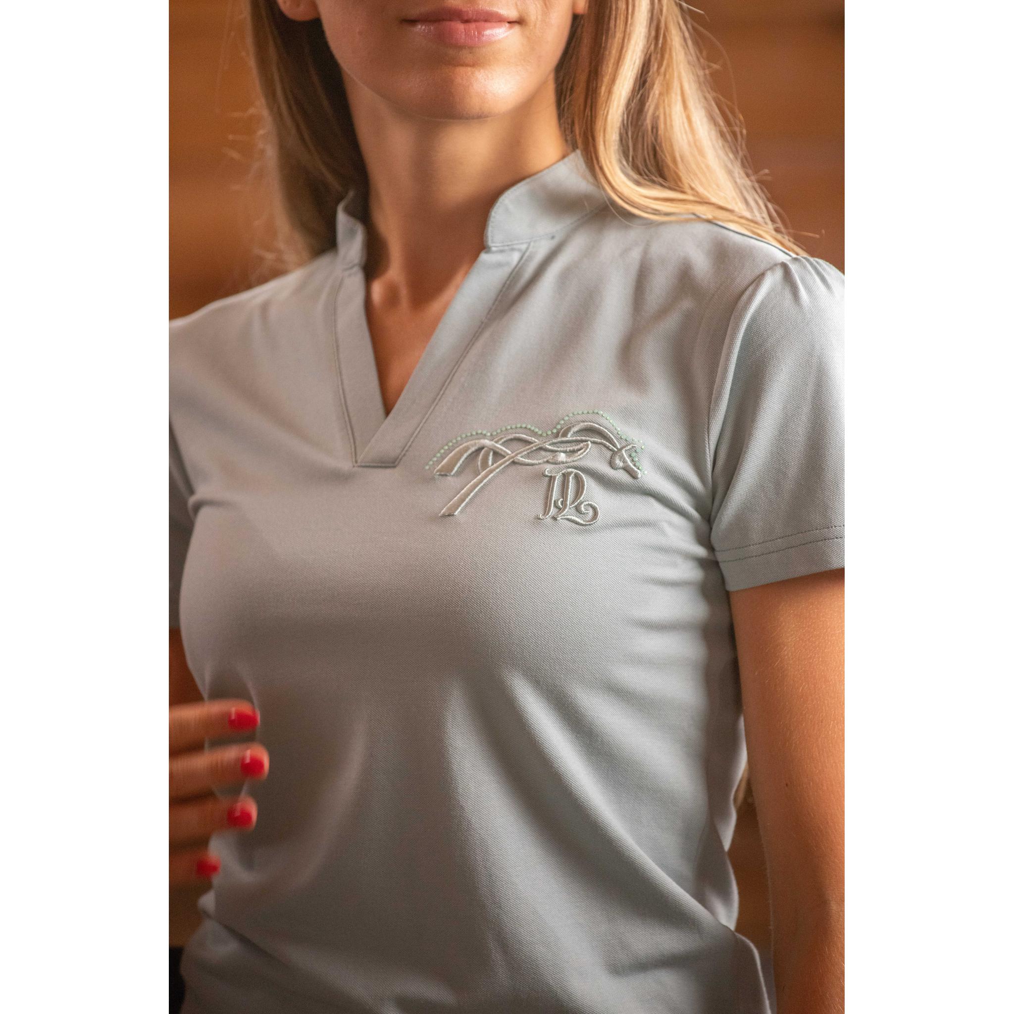 Penelope Josie Polo - Women's Sage Green - 963423472_ambi_3