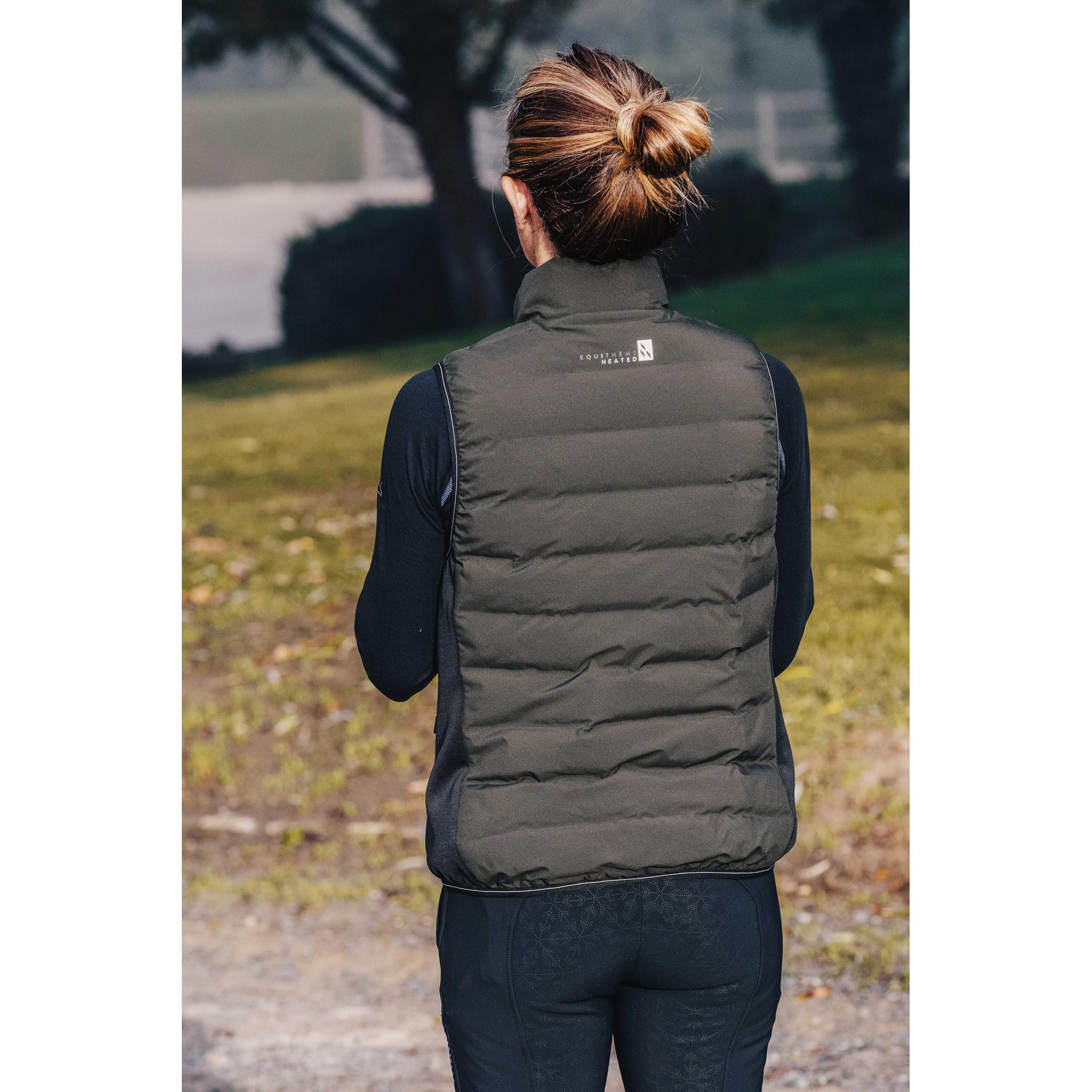 EQUITHÈME Sasha Heated Vest - Adult Khaki 981004093