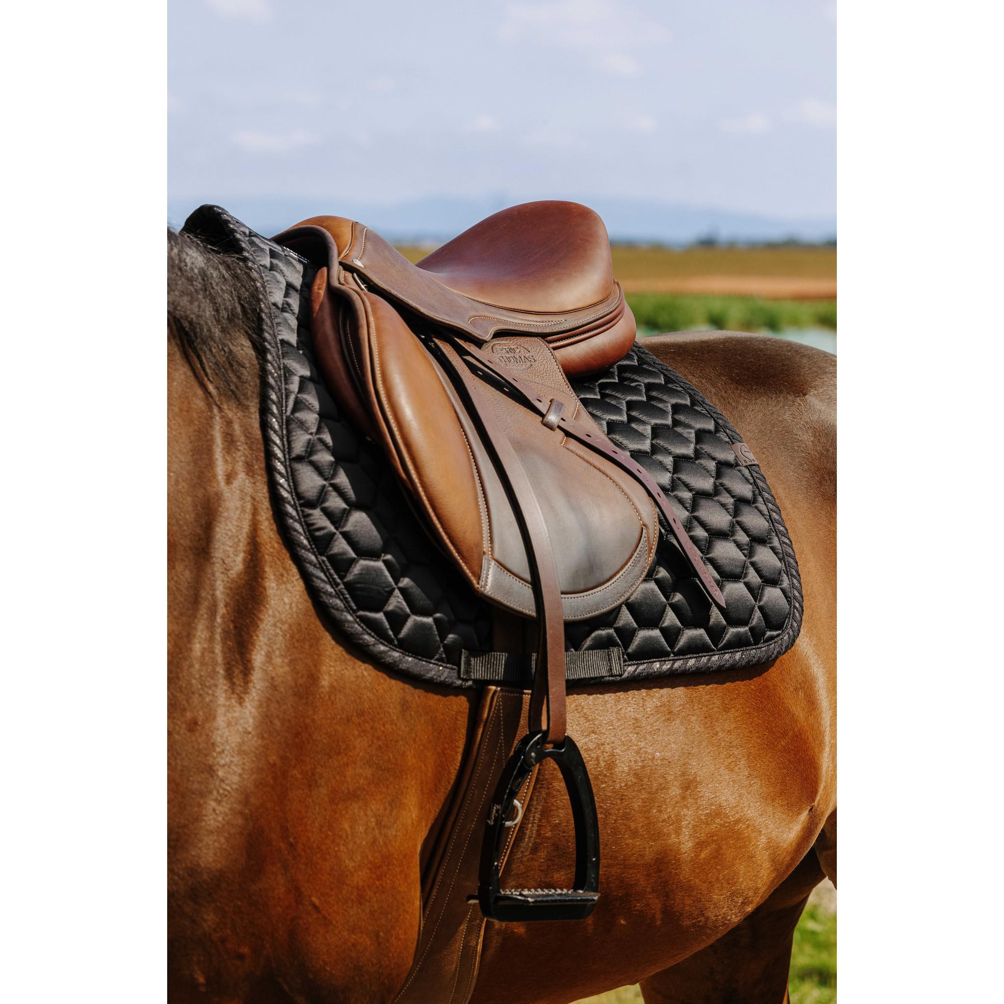EQUITHÈME Pretty Saddle Pad - All purpose Black 204010002