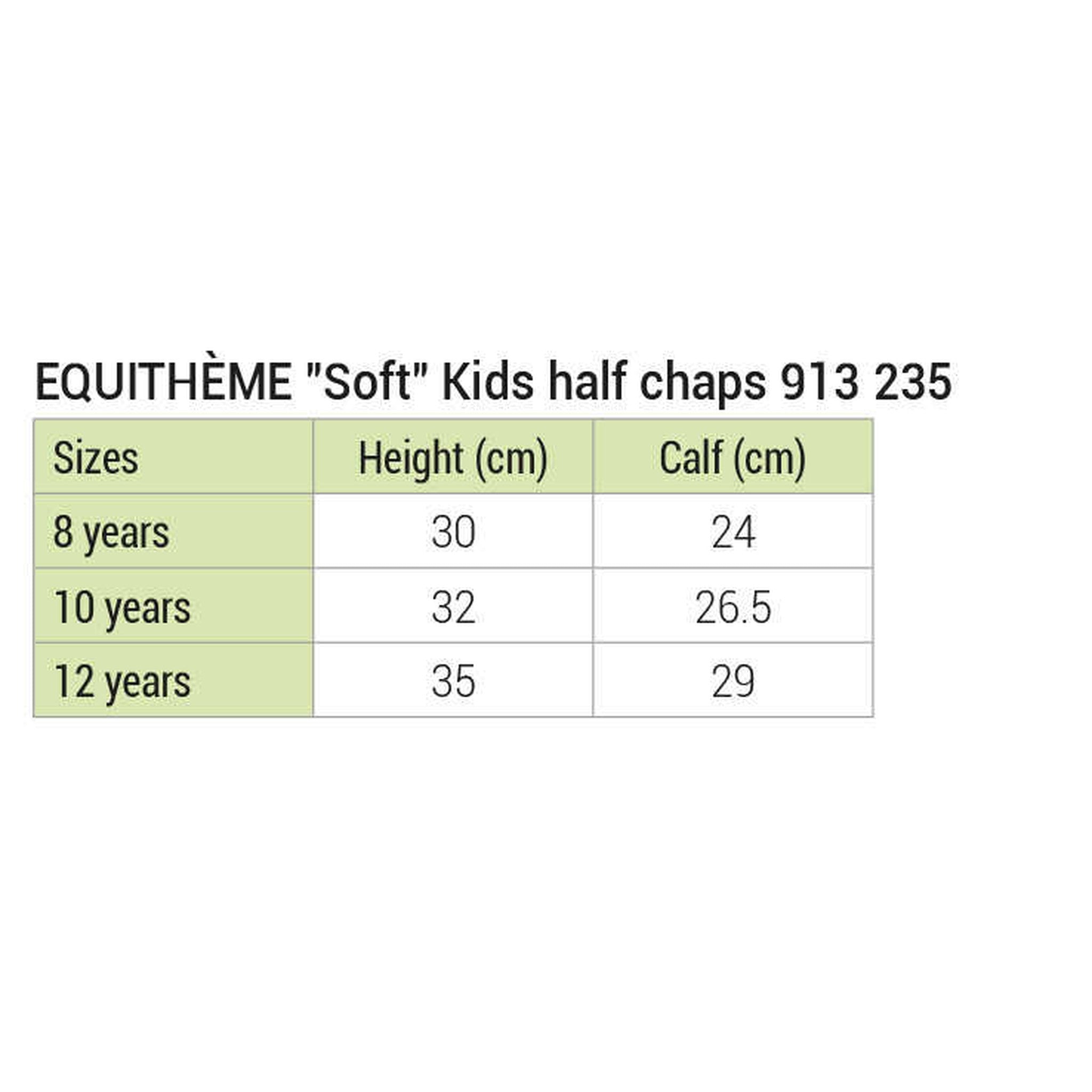 EQUITHÈME Soft half chaps Black 913235210