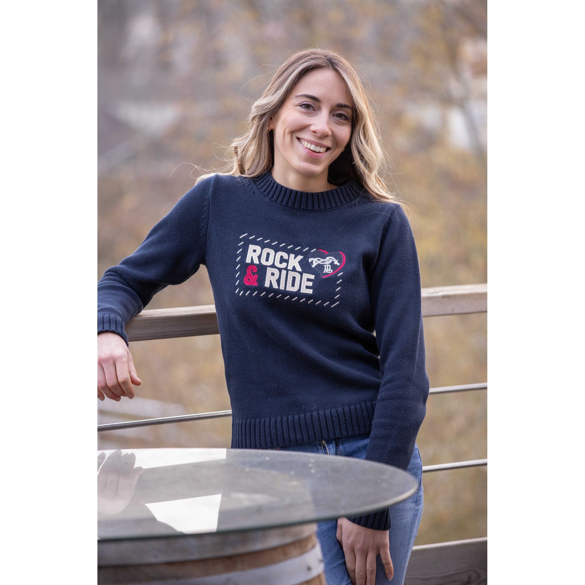 Penelope Florida Sweater - Women Navy blue - 966002071_ambi_6