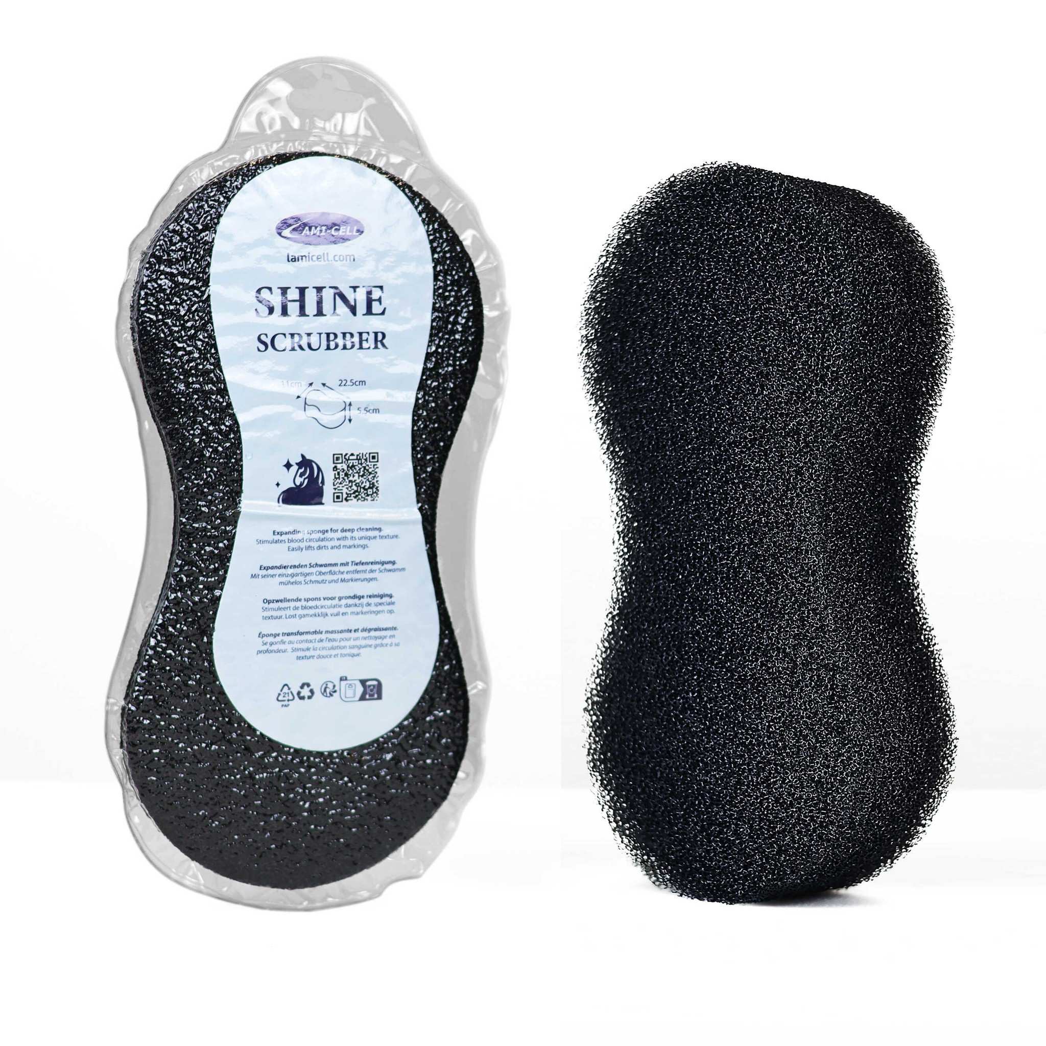 Lami-Cell Shine Scrubber Sponge Black 700211002