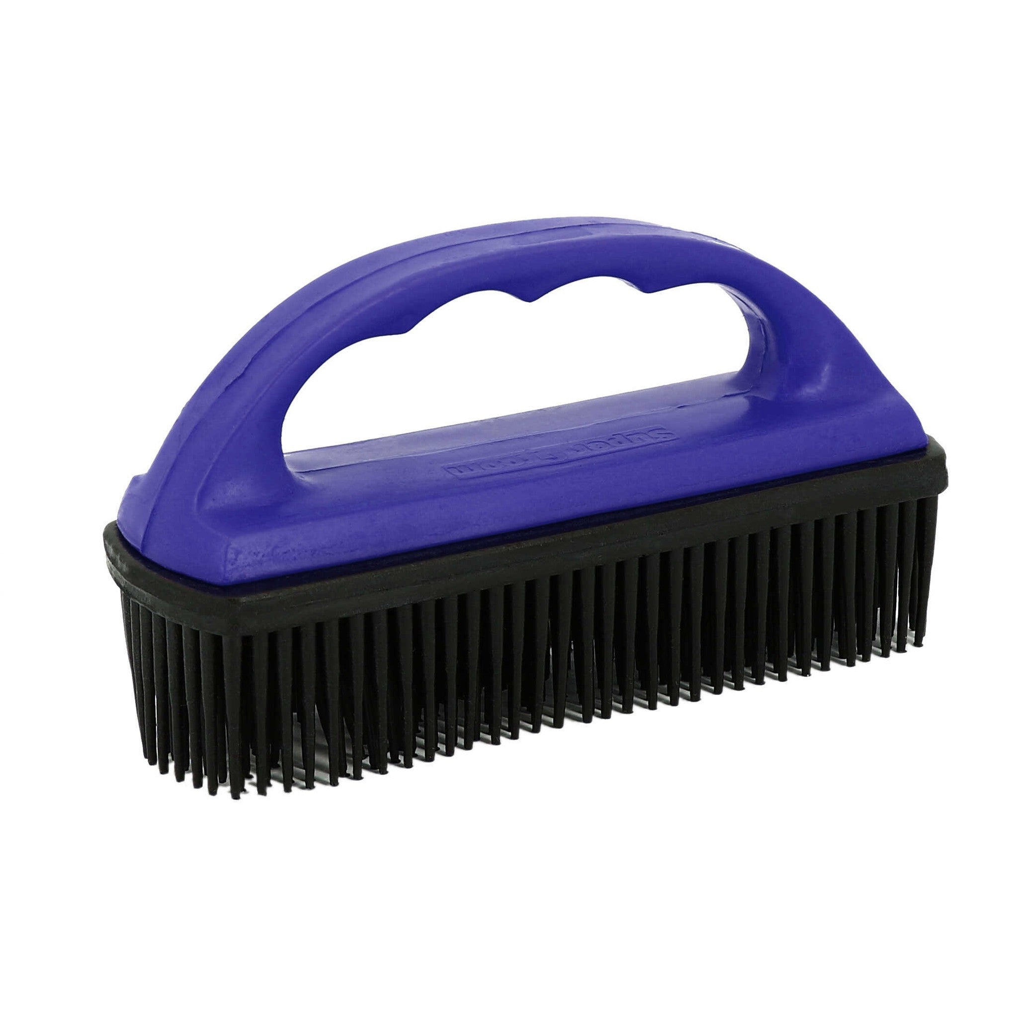 Hippo-Tonic Rubber Brush for saddle pads Blue/black 700093006