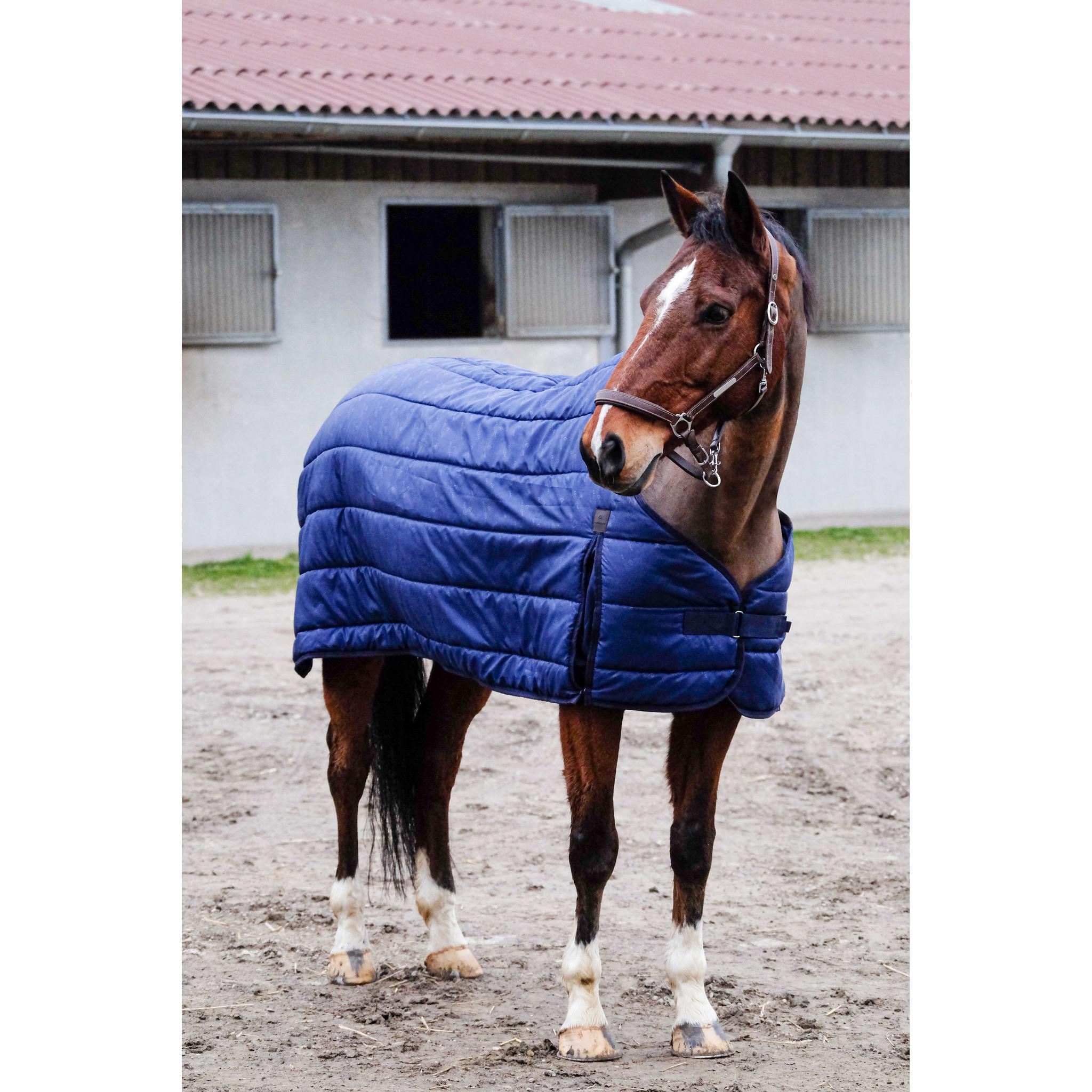 EQUITHÈME Classic underblanket - Standard Navy blue 400545063