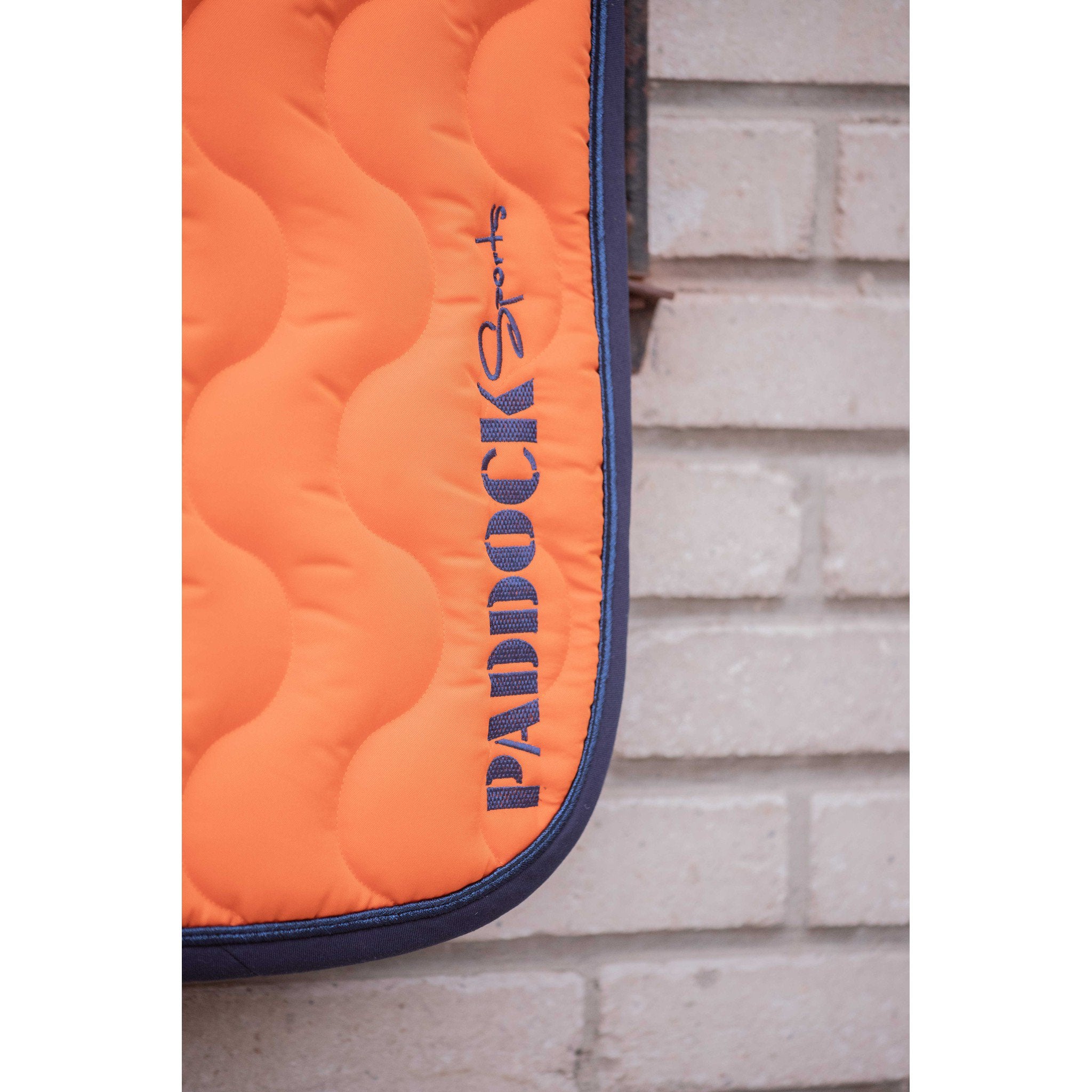 Paddock Sports Wavy Saddle Pad - All purpose Orange/navy 204792227