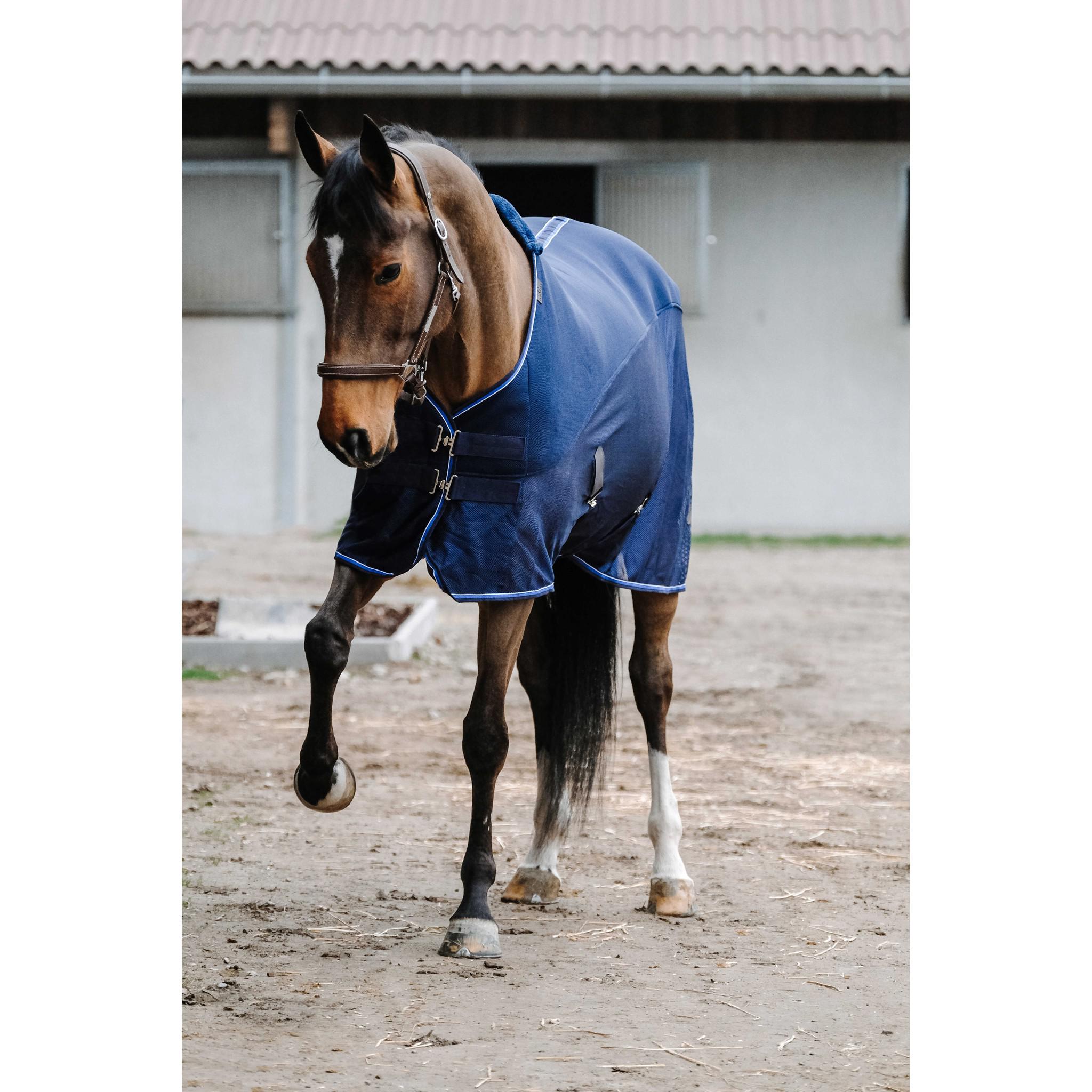 EQUITHÈME Classic 3D mesh Sheet Navy blue 400542063