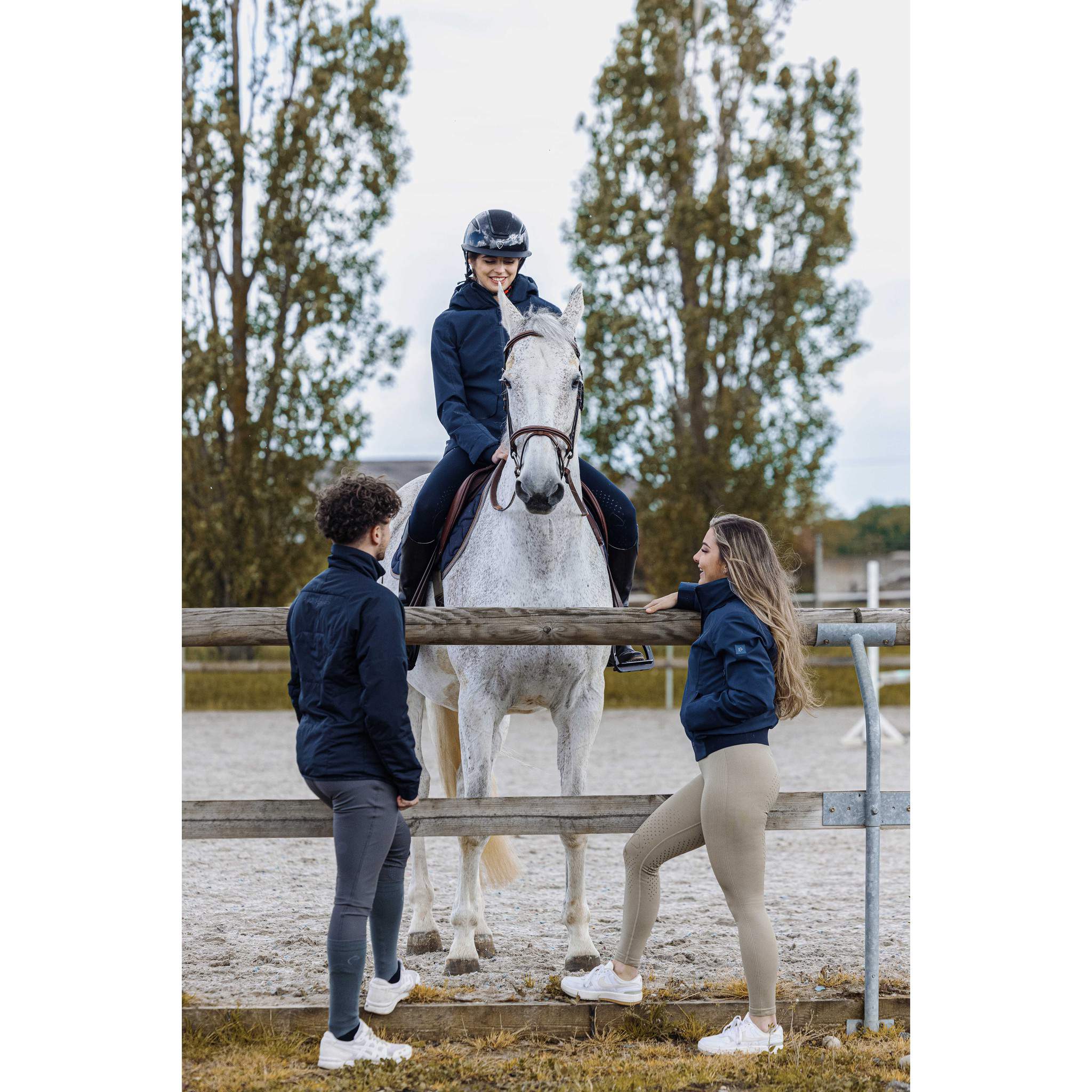 EQUITHÈME Maguy Parka - Ladies Navy blue 978722072