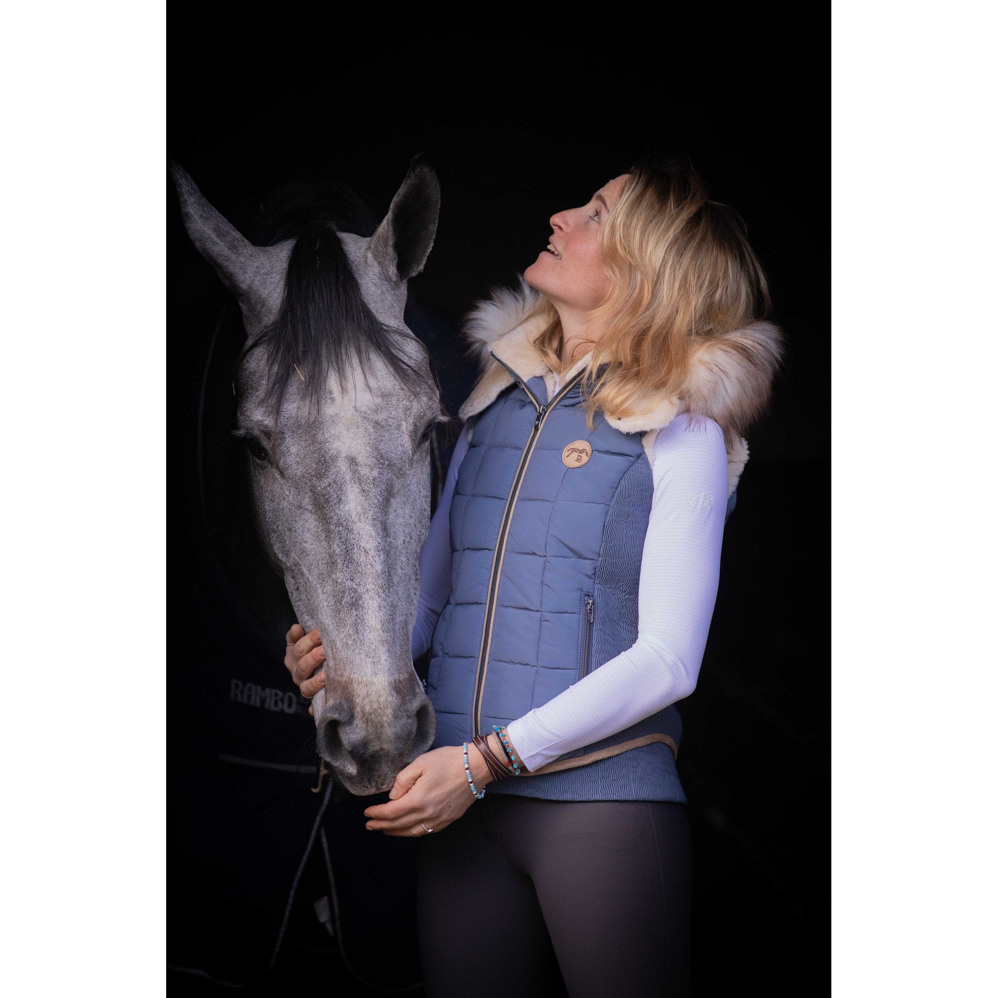 Pénélope New Roge Padded Jacket - Ladies Blue / gray 978806191