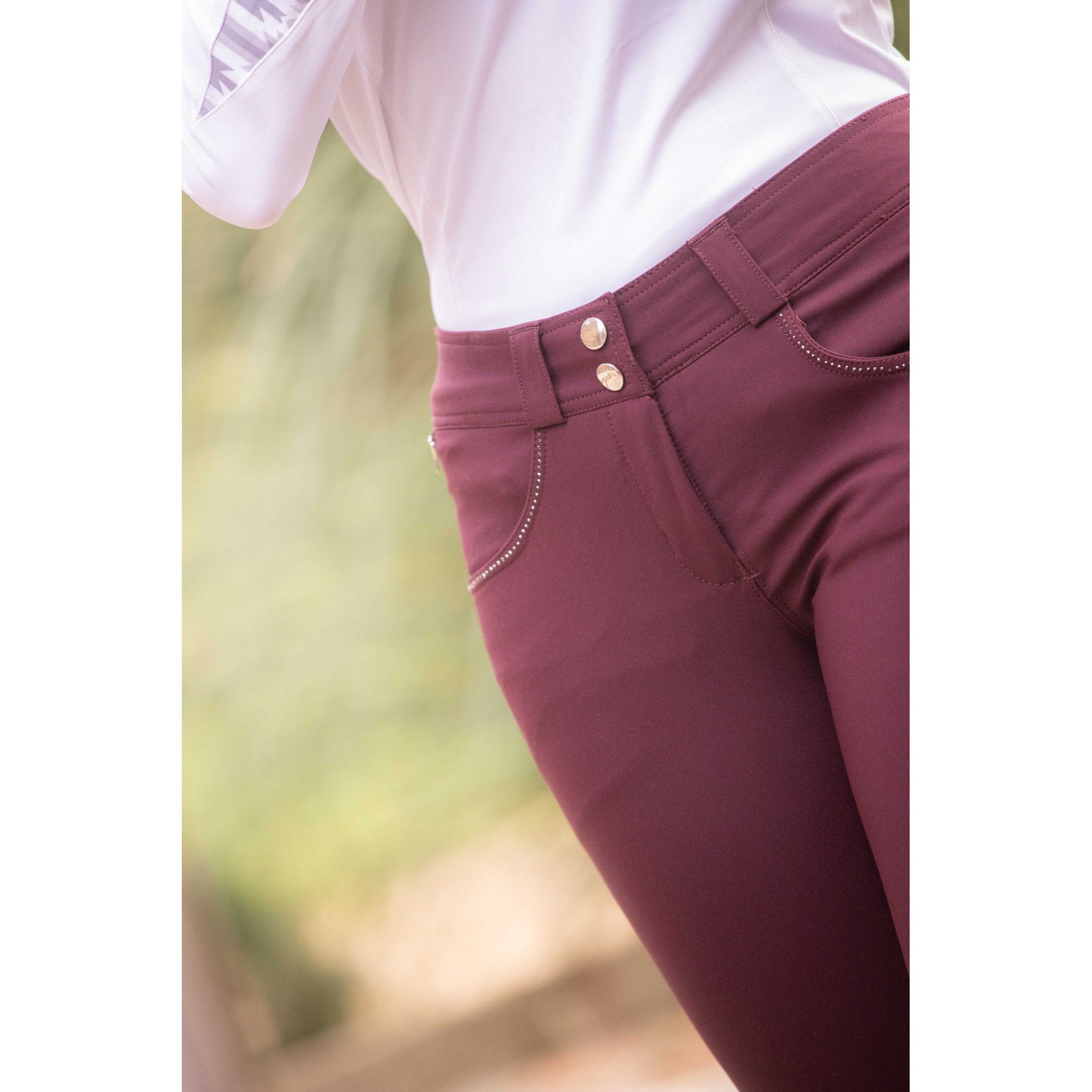 Pénélope Fun Stone Breeches - Ladies Plum 979918334