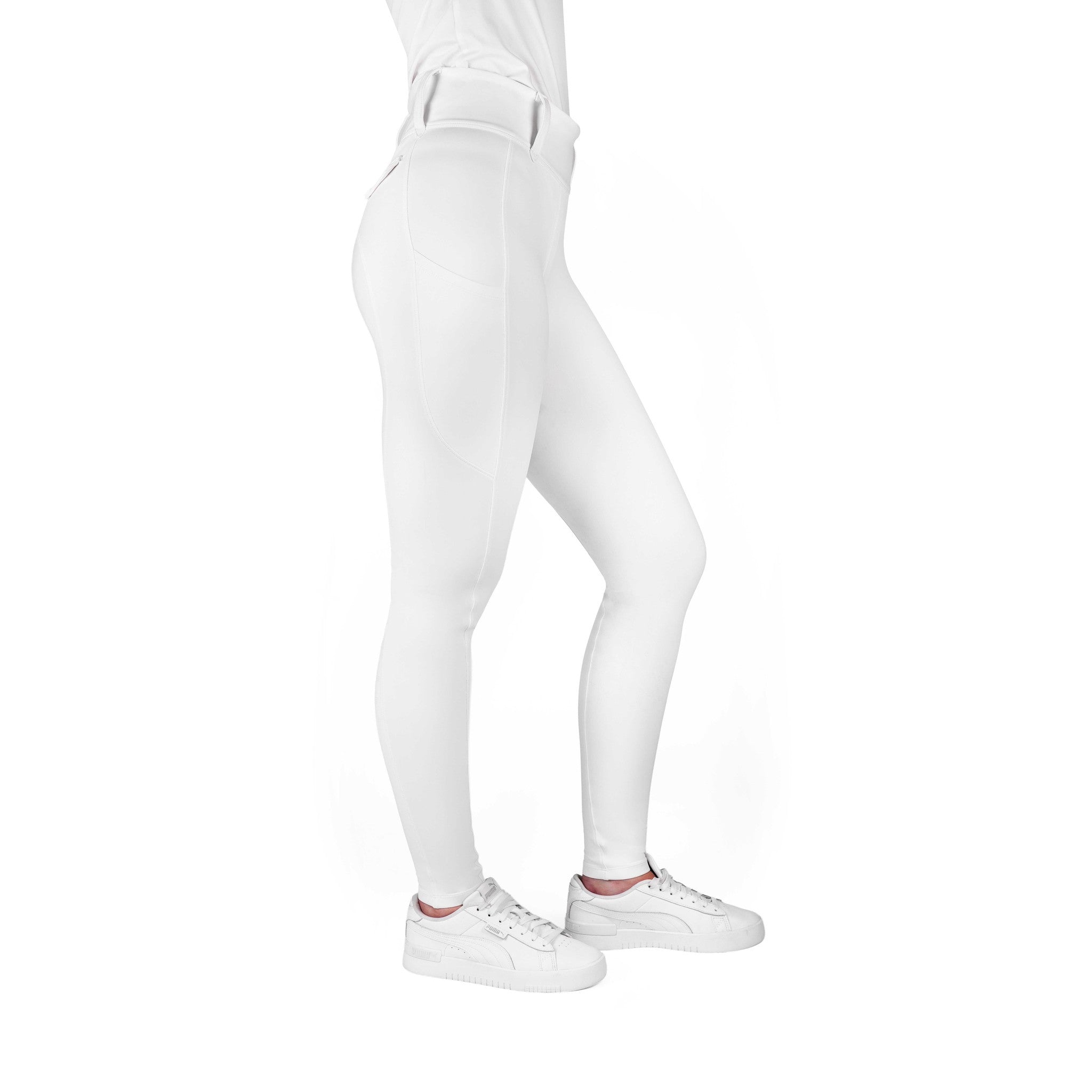 EQUITHÈME Alizé Full-Seat Leggings - Ladies White 979167136