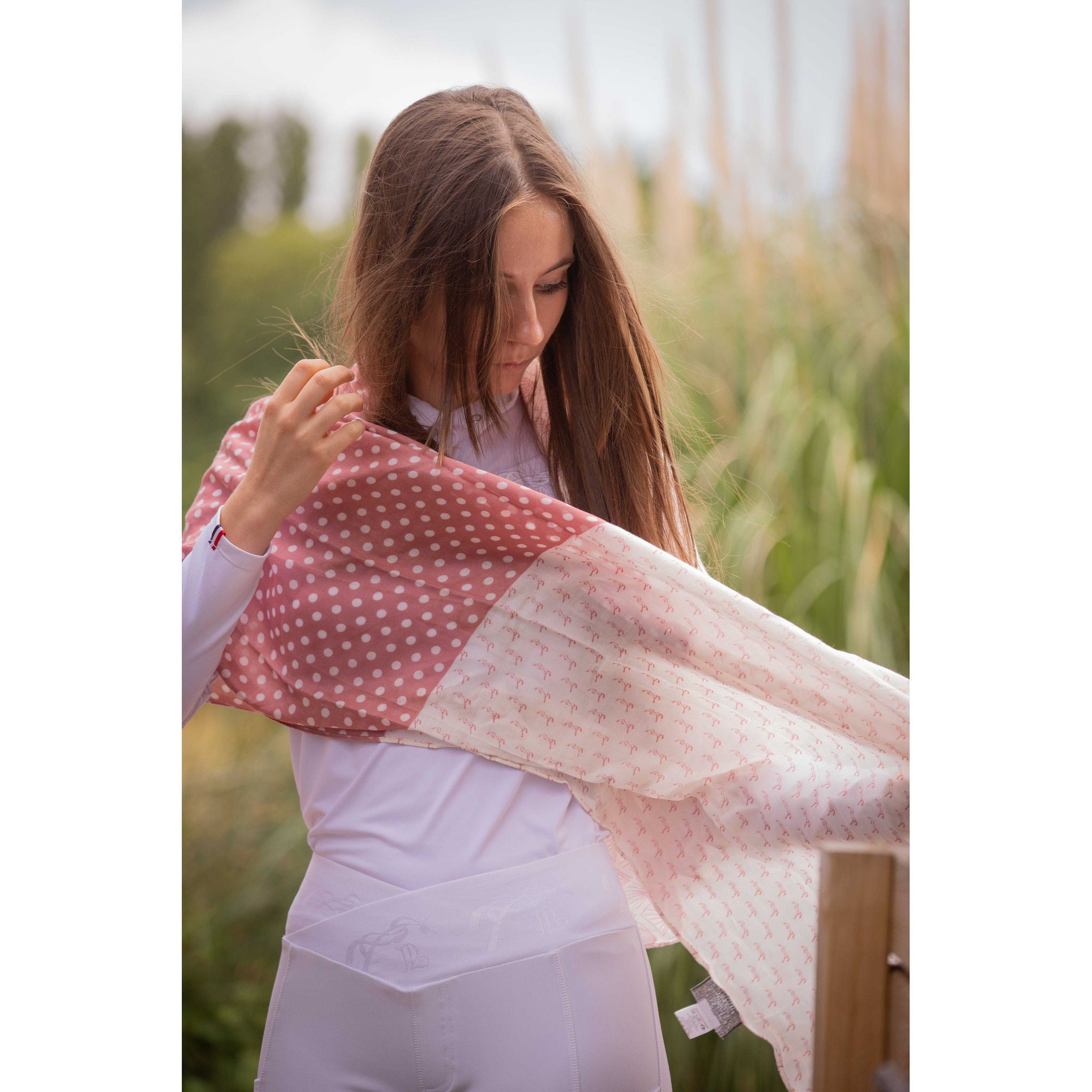 Pénélope Alix stole Pink / ecru 985853013