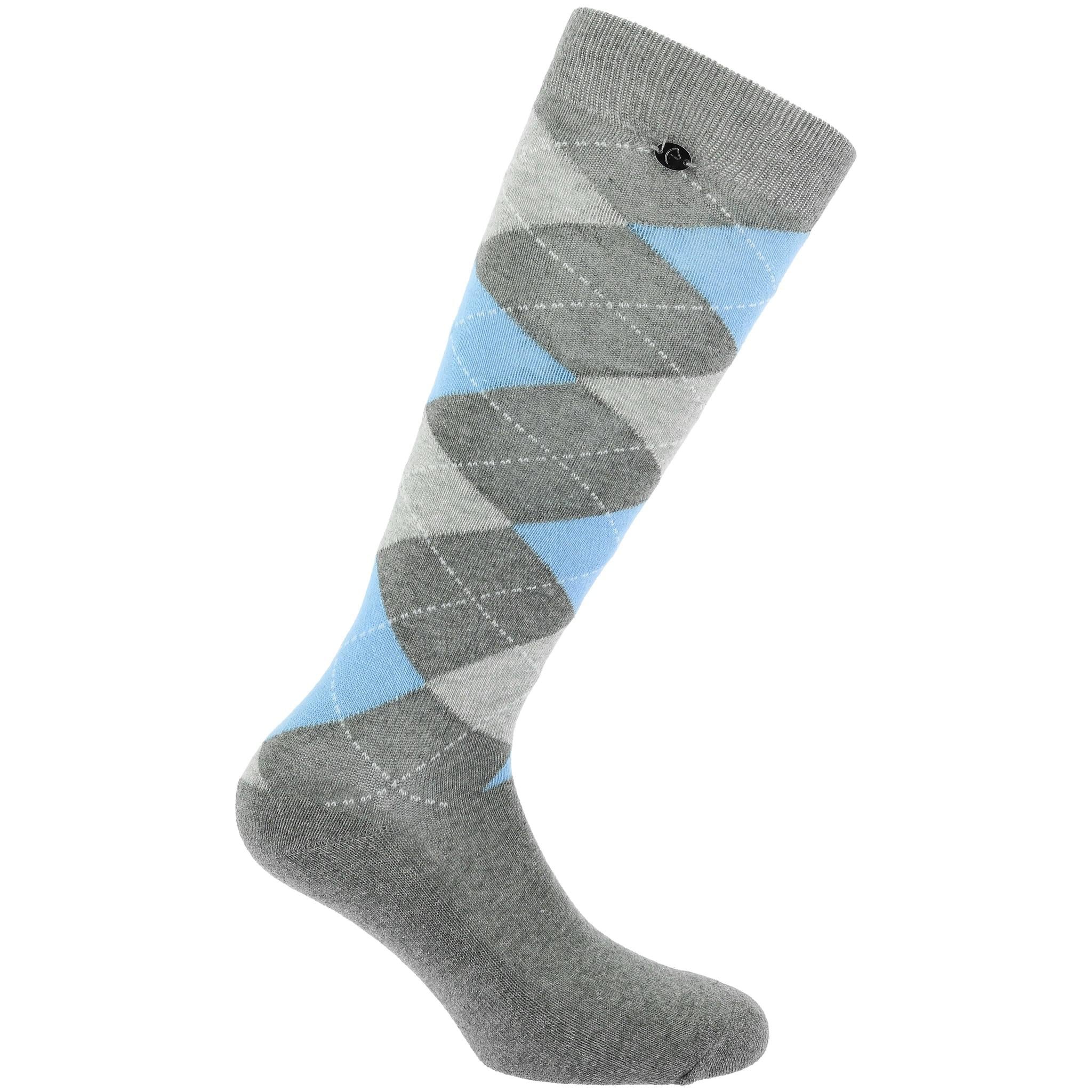 EQUITHÈME Argyle socks - Women Grey/light bue 986391212
