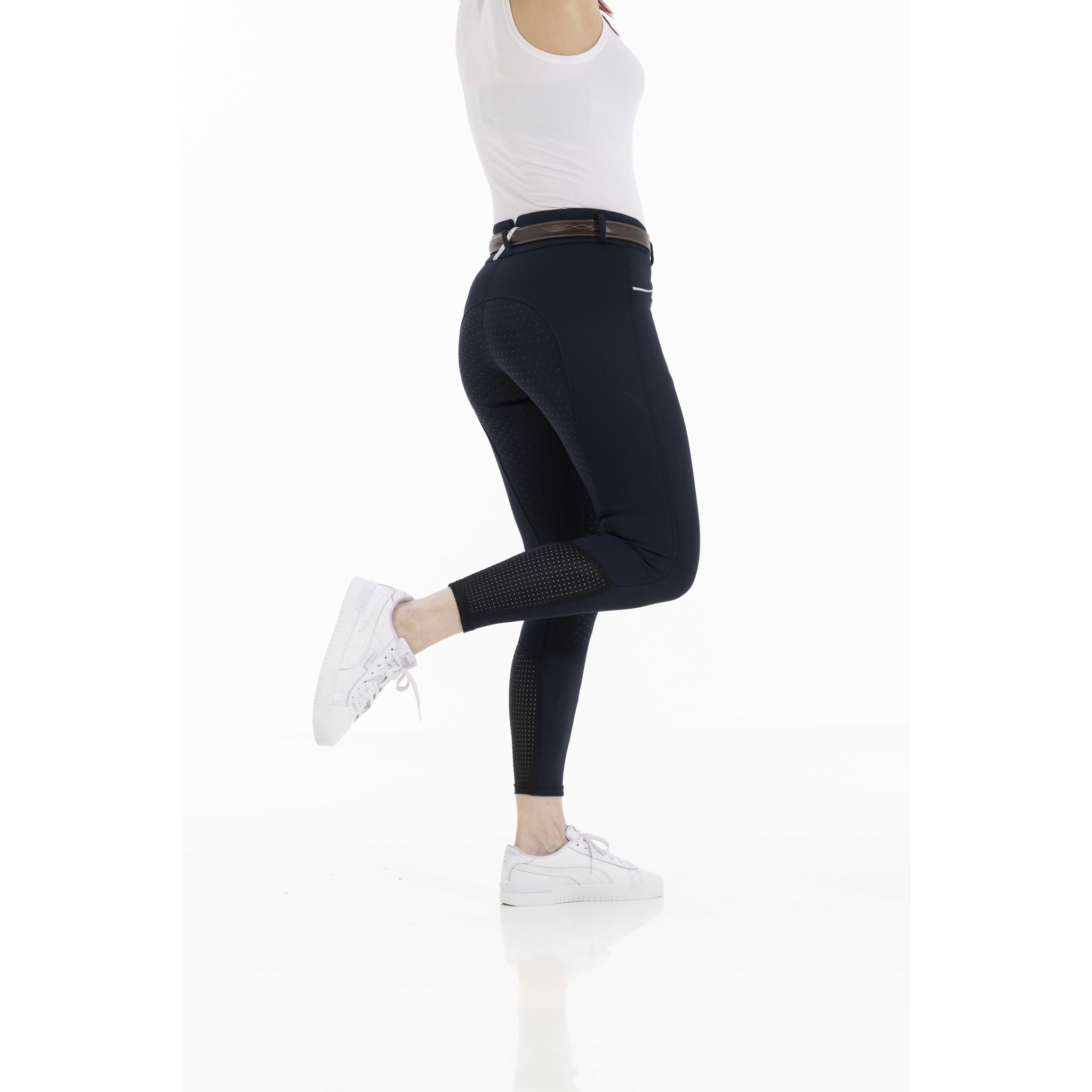 EQUITHÈME Claudine Breeches with silicone full seat - Ladies Navy blue 979788736