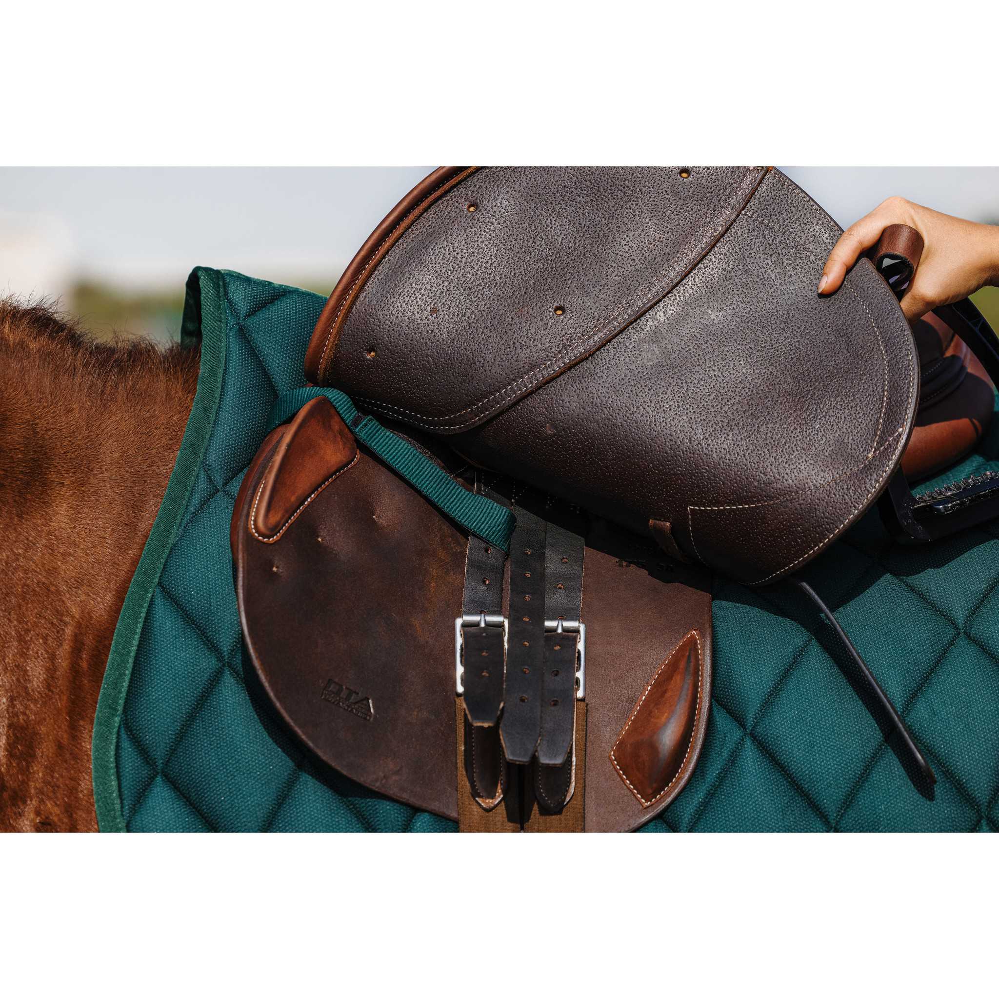Riding World School Saddle Pad - All purpose Dark green 204057009